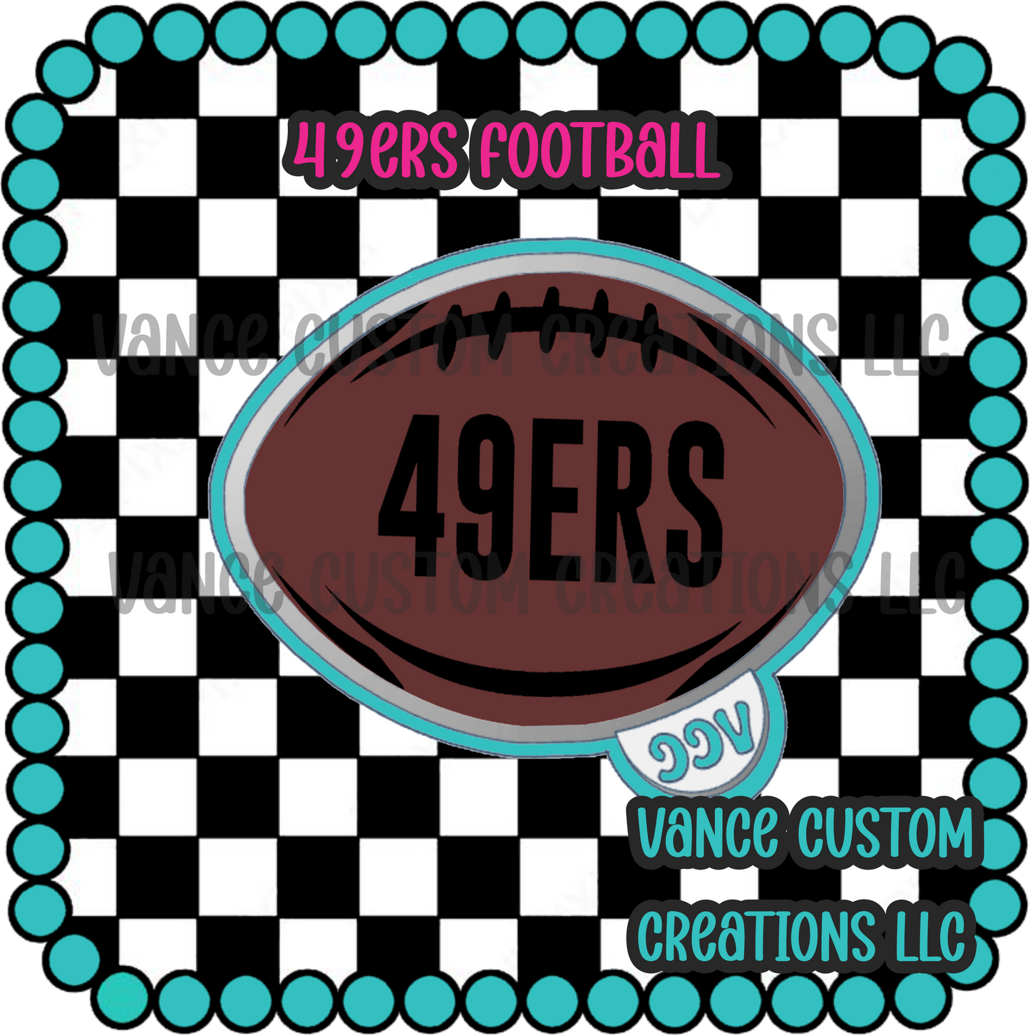 49ers Football Freshie Mold