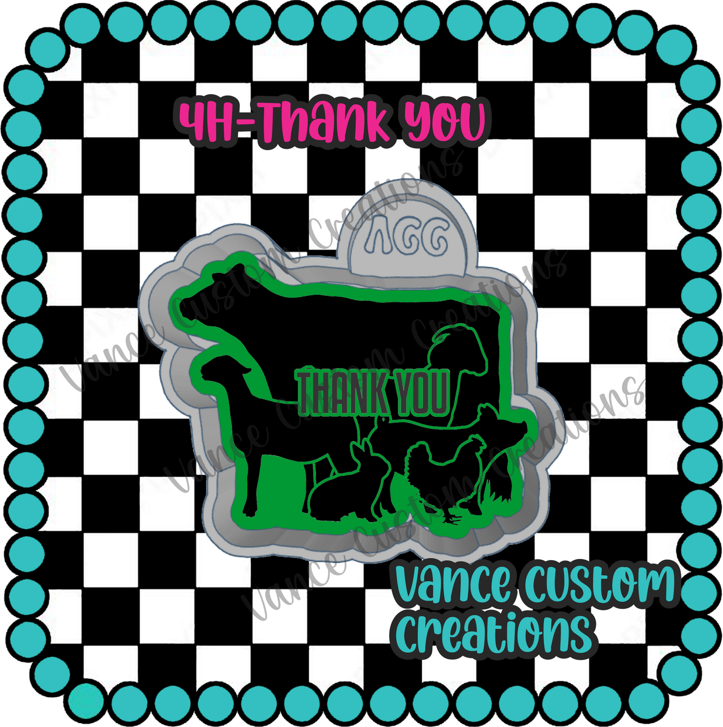 4H-Thank You Freshie Mold