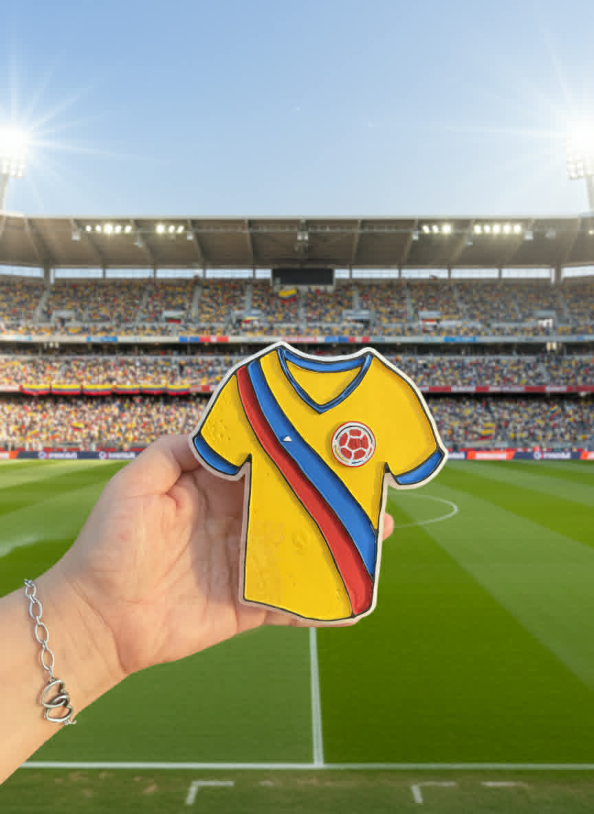 Colombia Soccer Jersey Freshie Mold