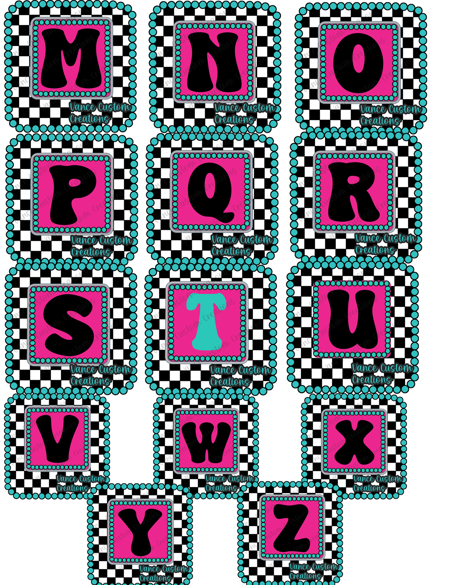 Alphabet Inserts (Individual)