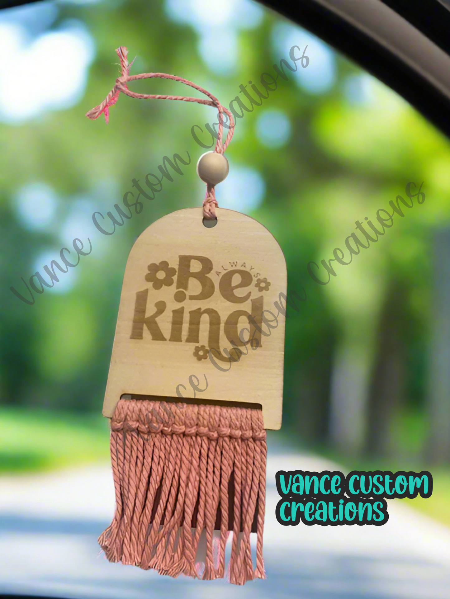 Always Be Kind Car Charm