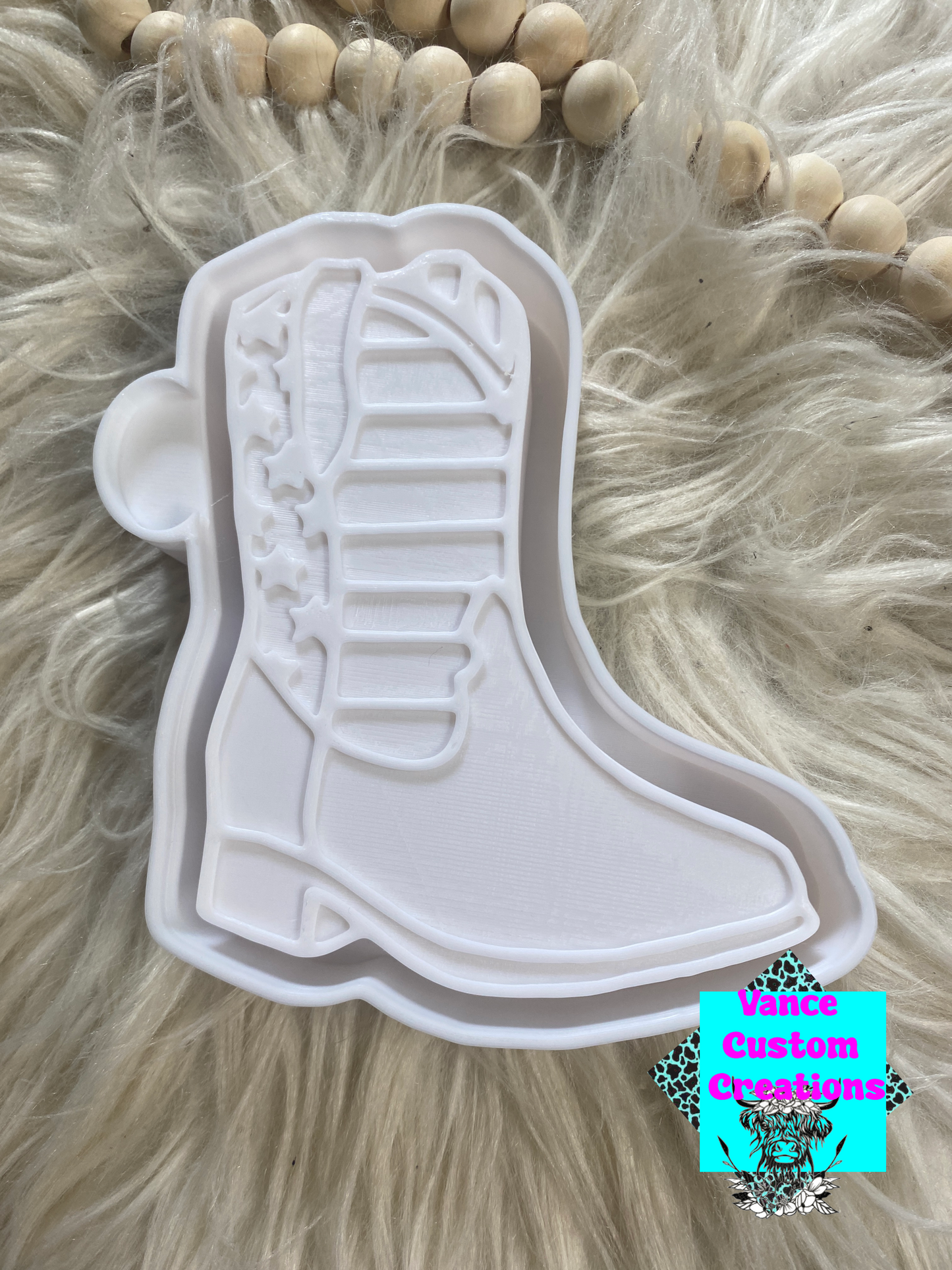 American Flag Boot Freshie Mold