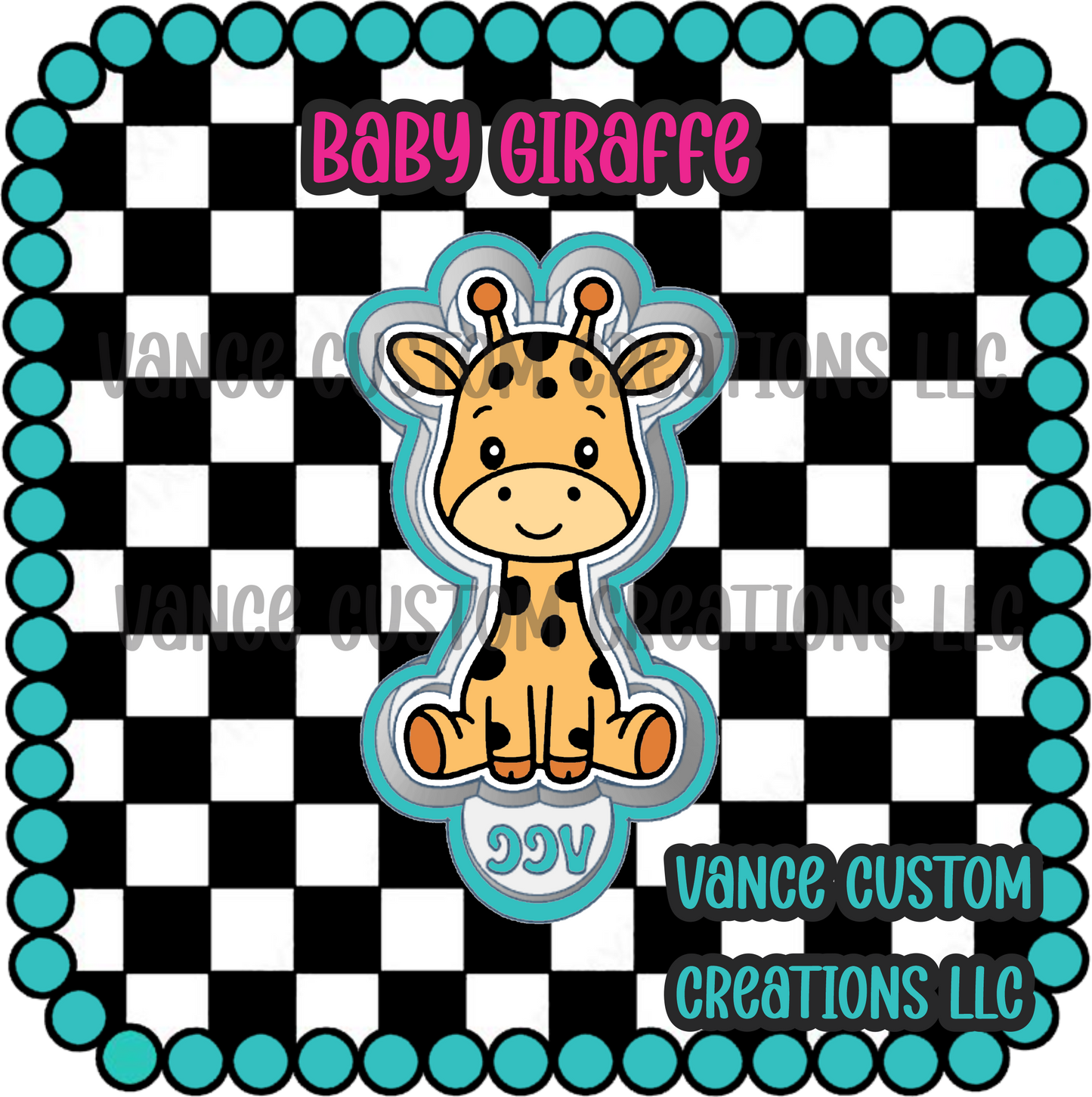 Baby Giraffe Freshie Mold