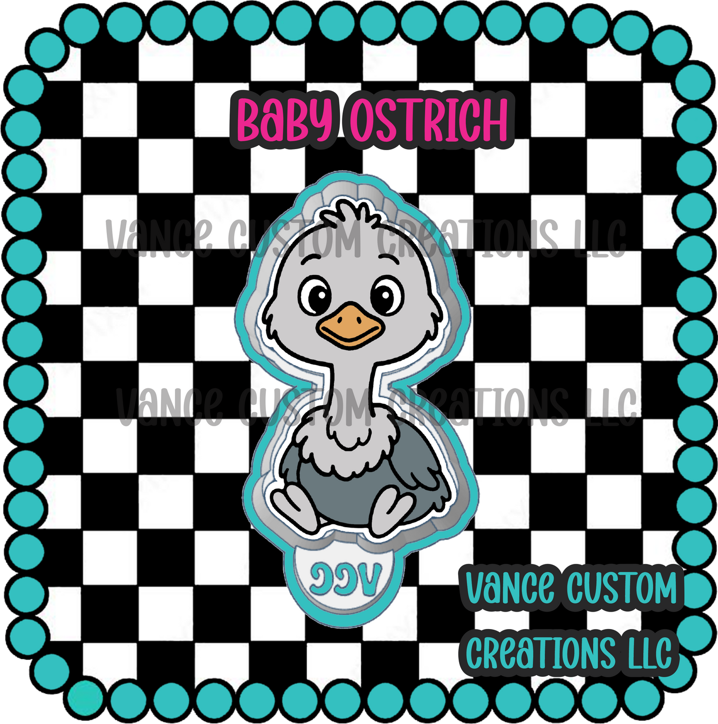 Baby Ostrich Freshie Mold