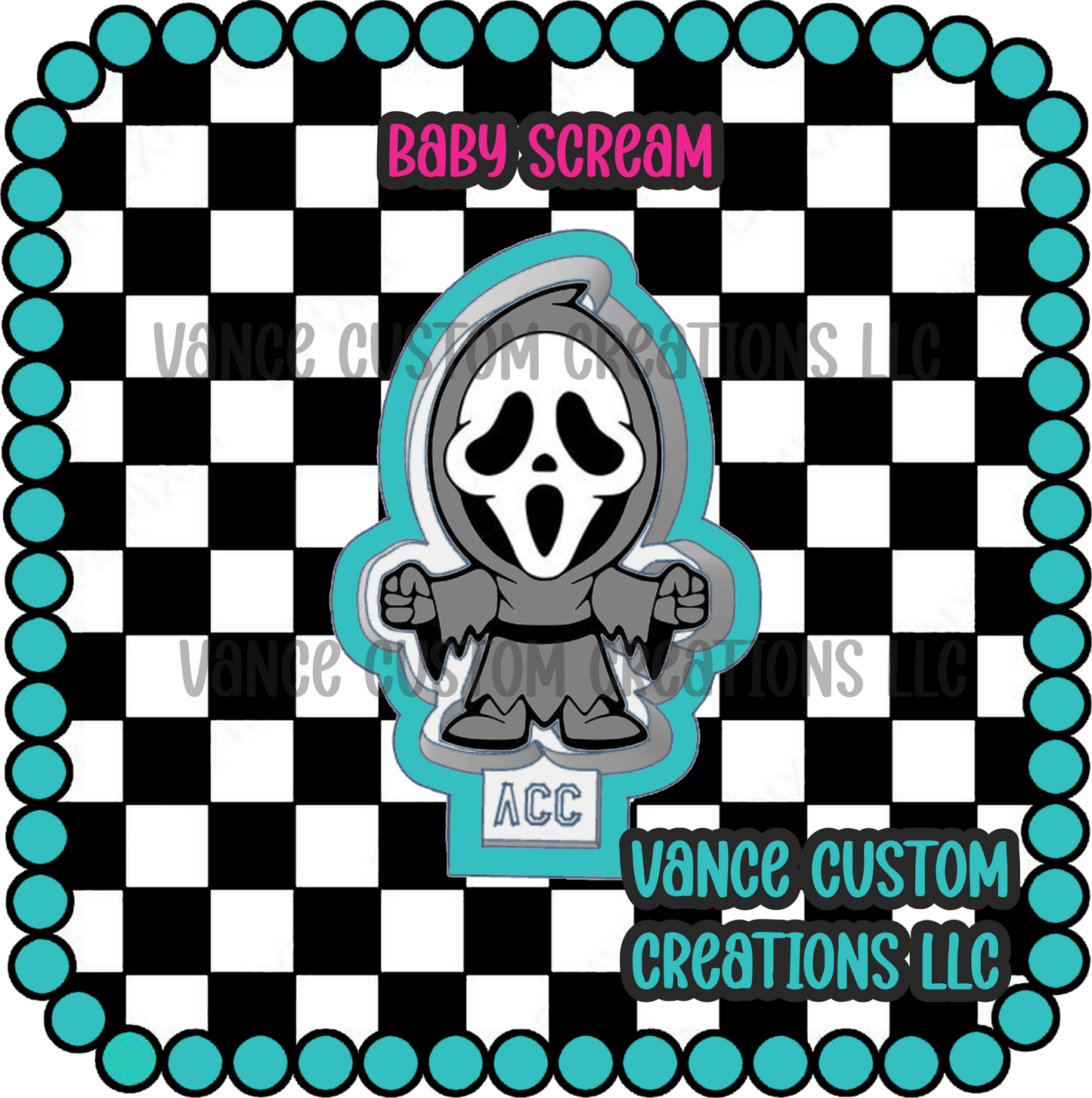 Baby Scream Freshie Mold