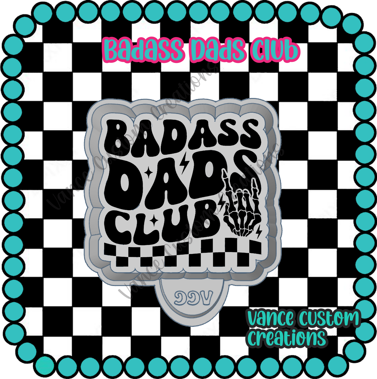 Badass Dads Club Freshie Mold
