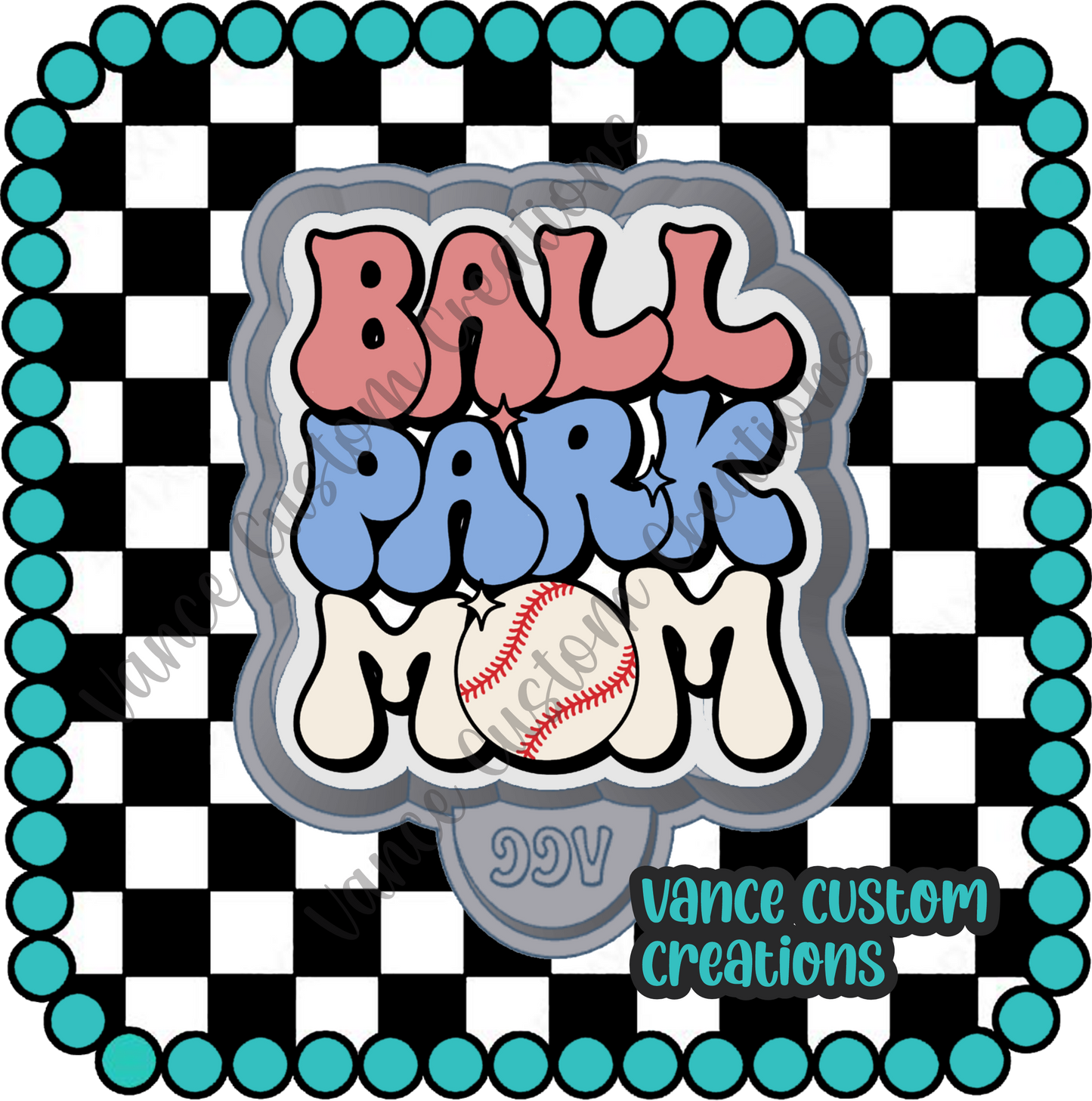 Ball Park Mom Freshie Mold