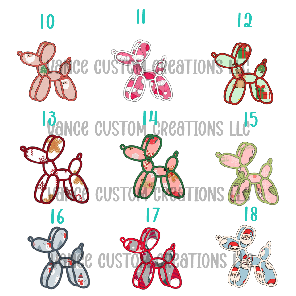 Balloon Dog-Christmas Cardstock