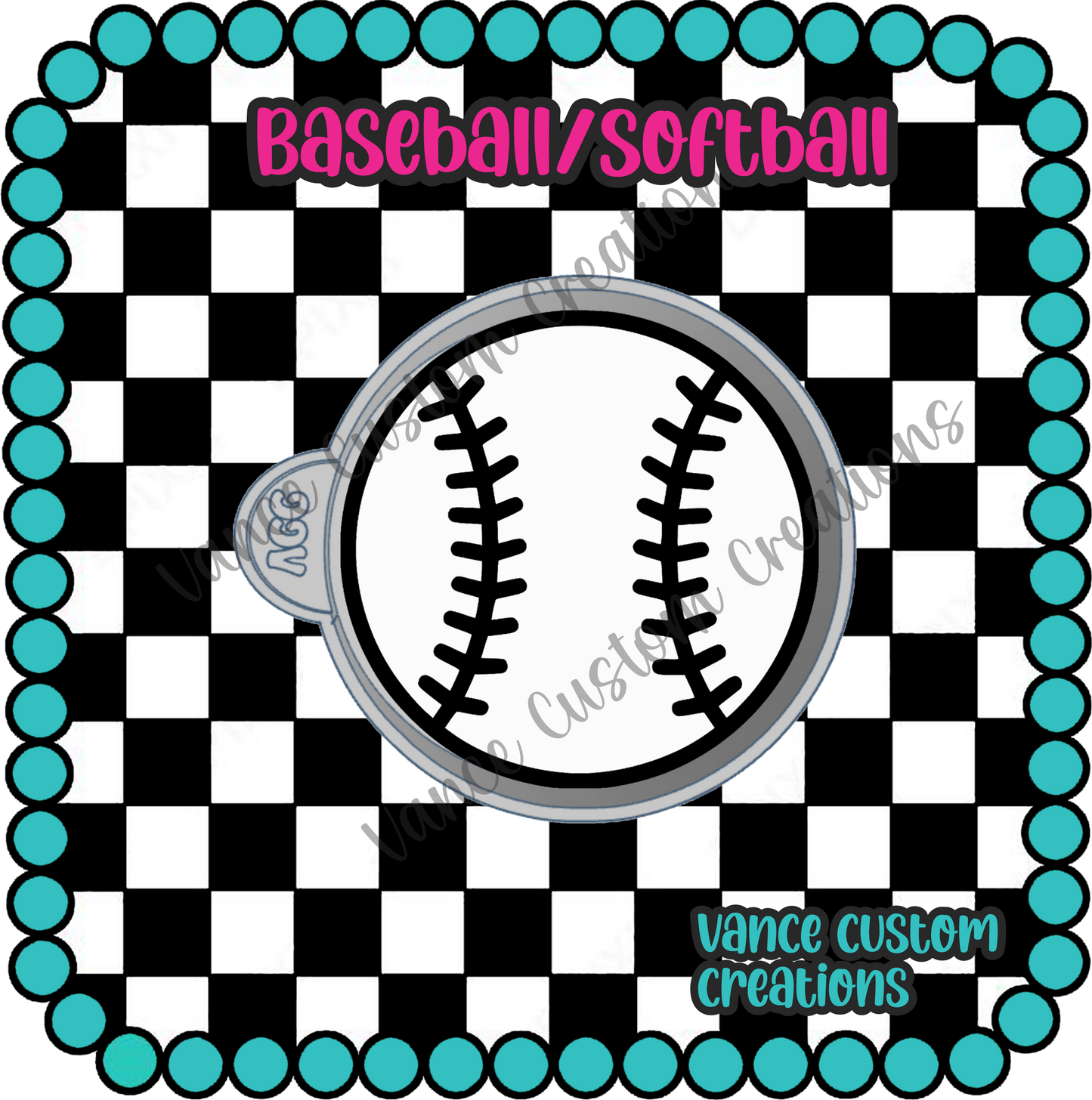 Baseball Freshie Mold