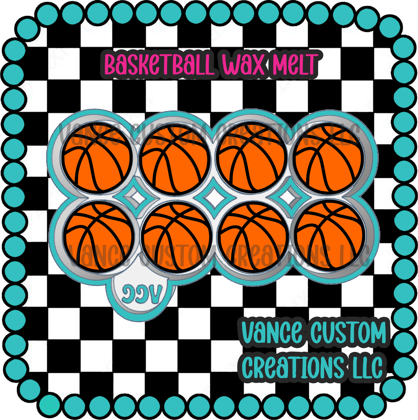 Basketball Wax Melt Mold