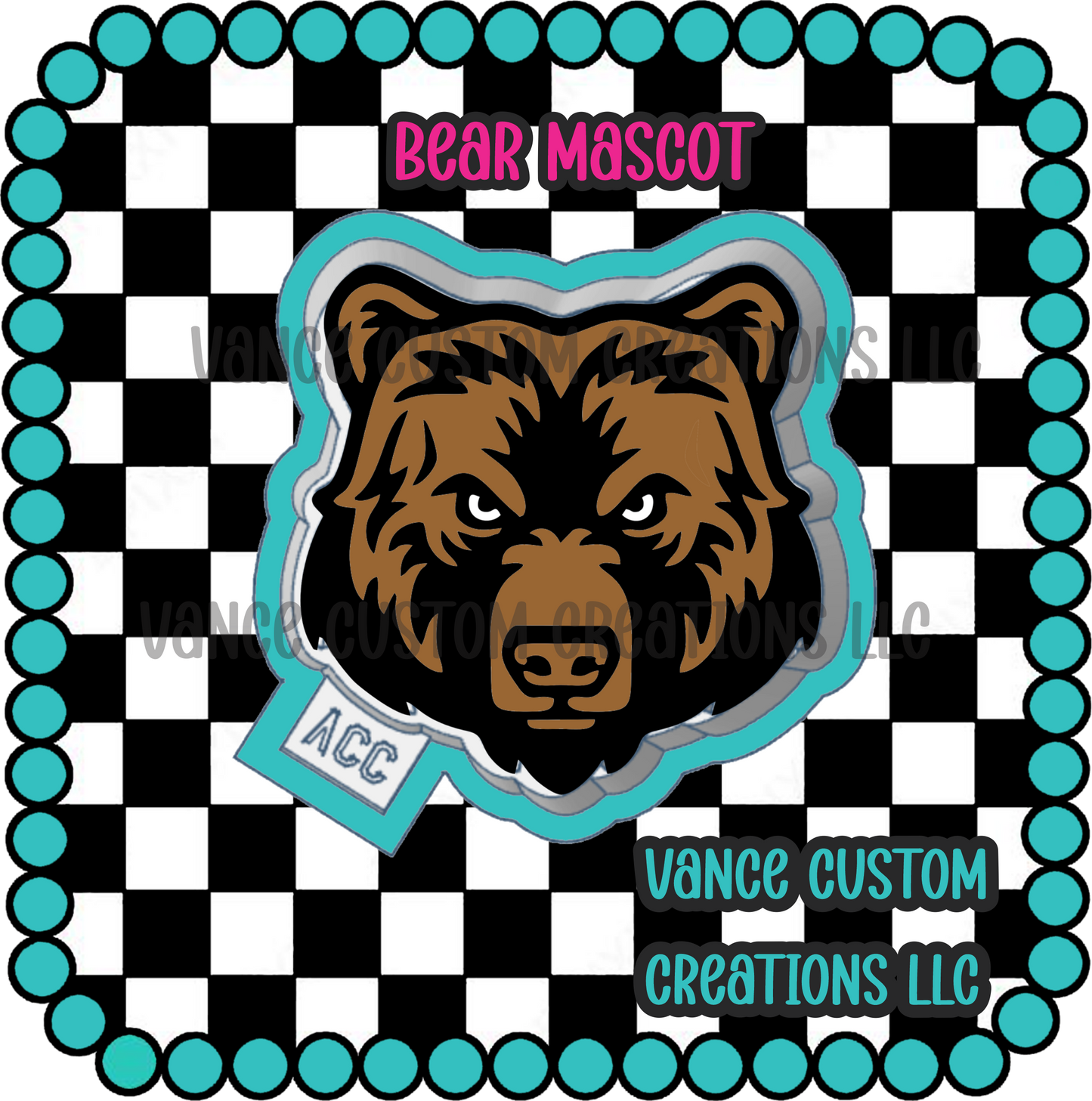 Bear Mascot Freshie Mold