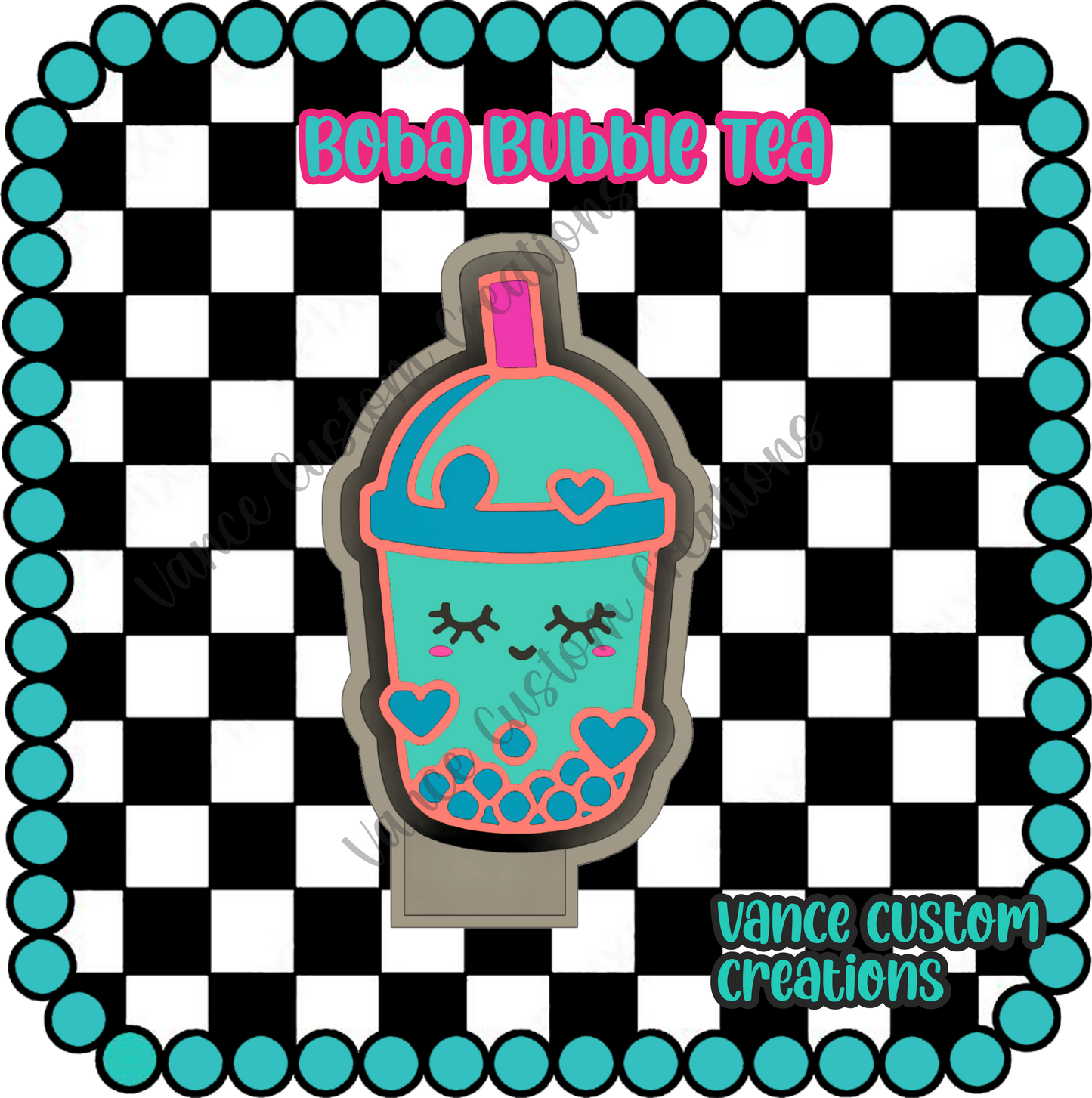 Boba Bubble Tea Freshie Mold