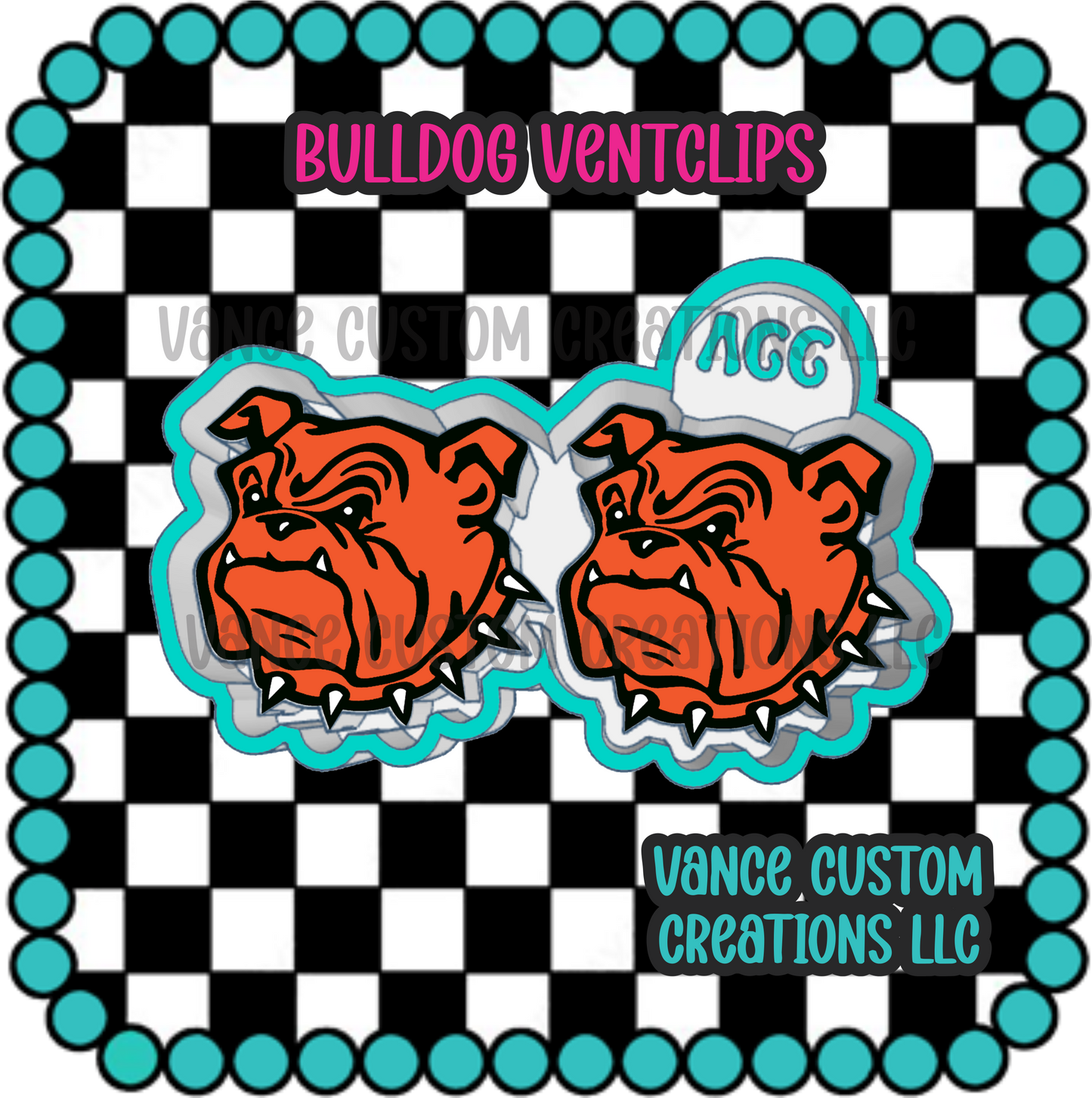 Bulldog Ventclip Freshie Mold