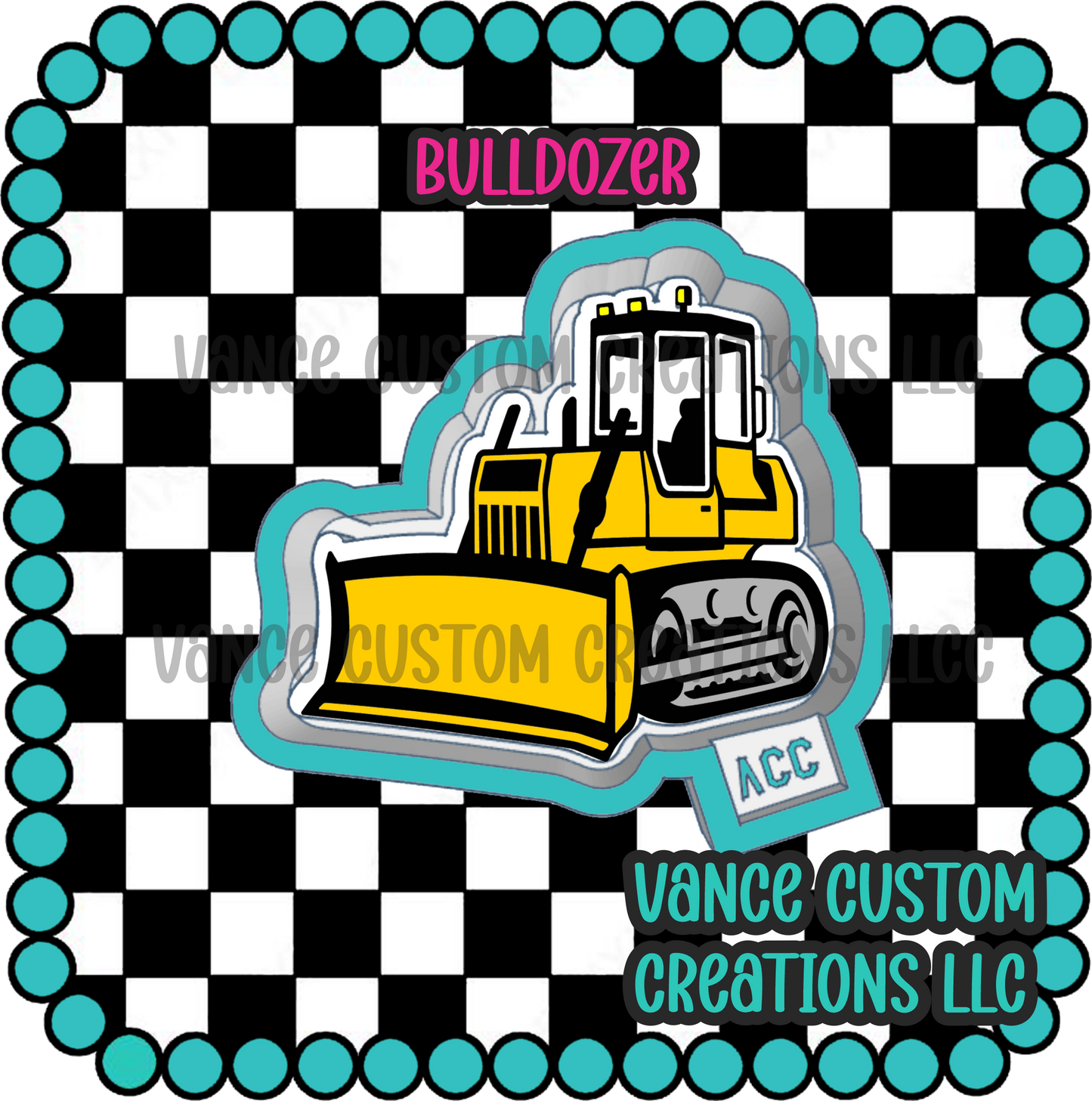 Bulldozer Freshie Mold