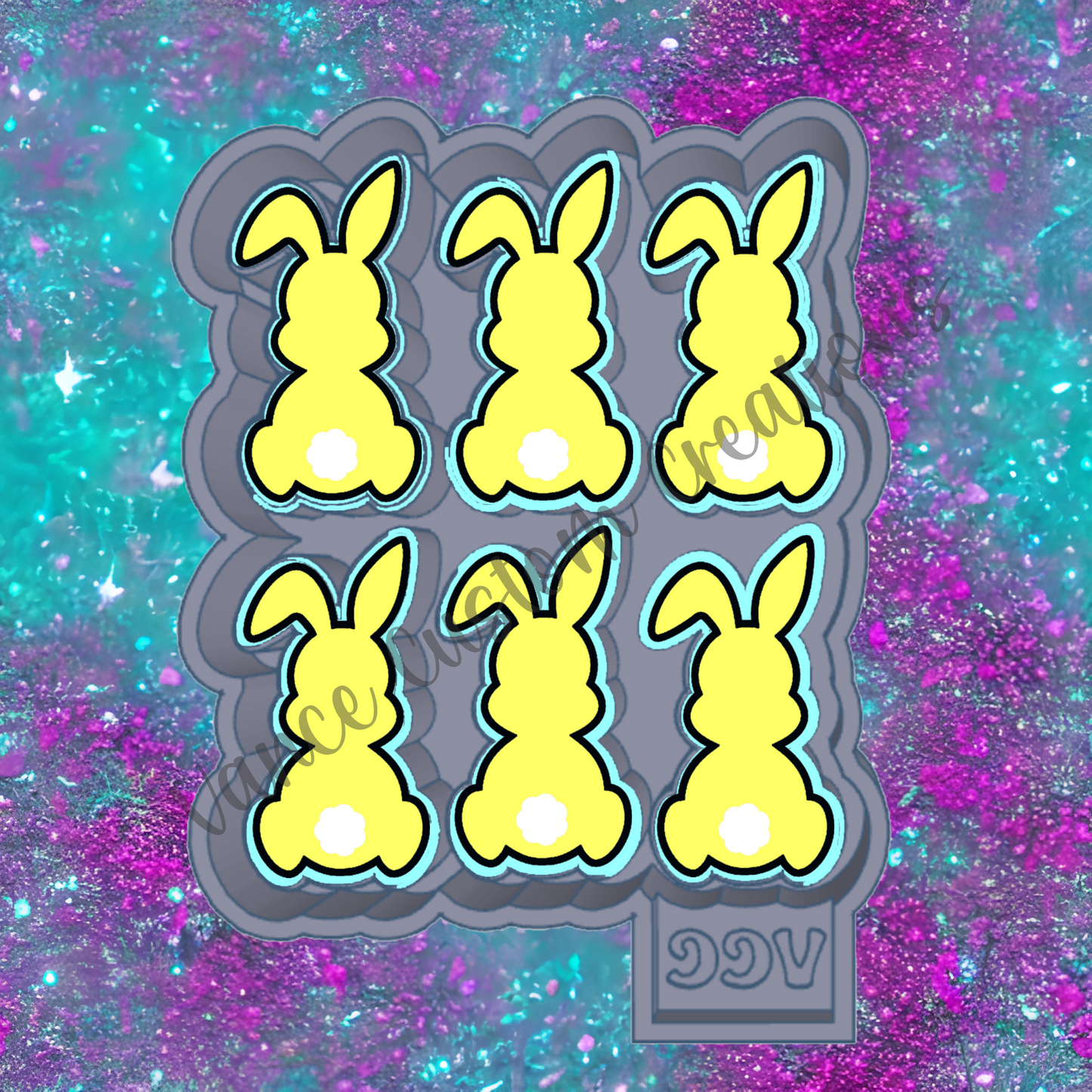 Bunny Wax Melt Mold