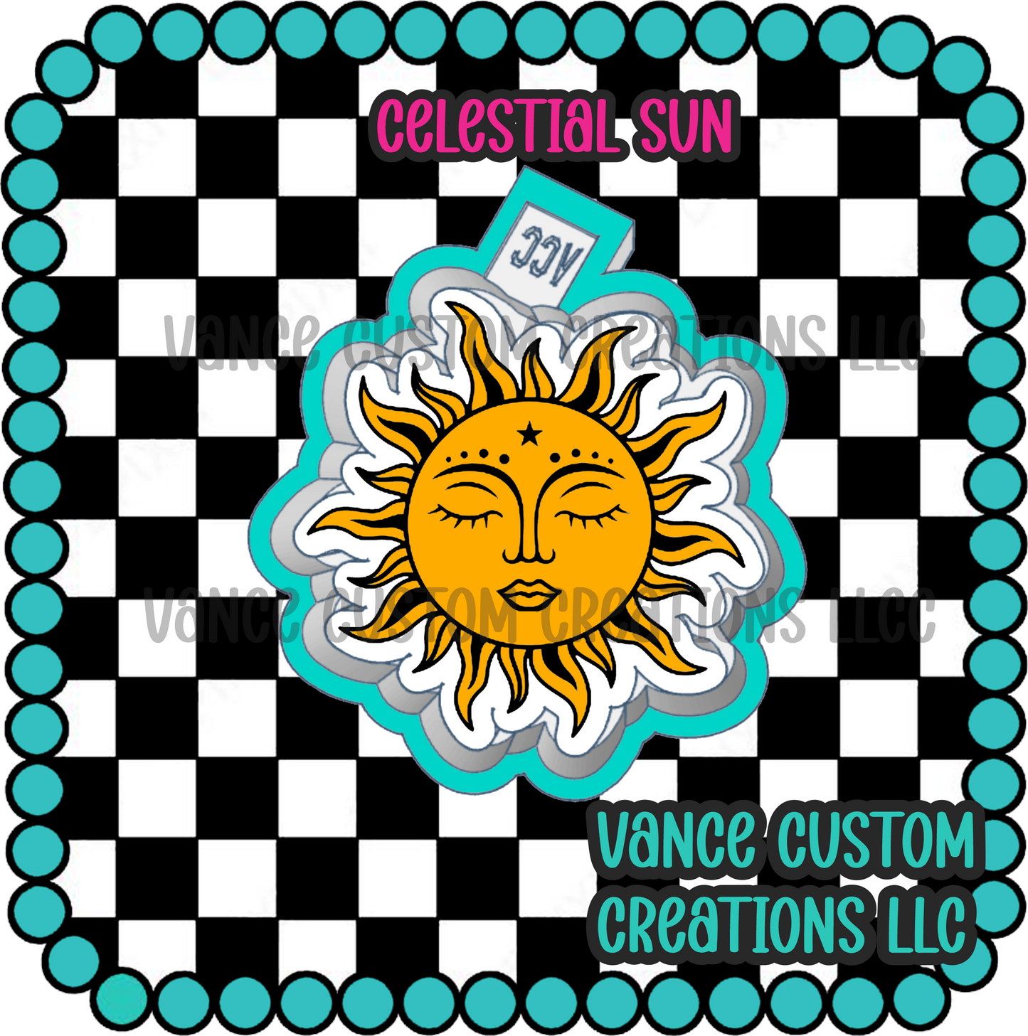 Celestial Sun Freshie Mold