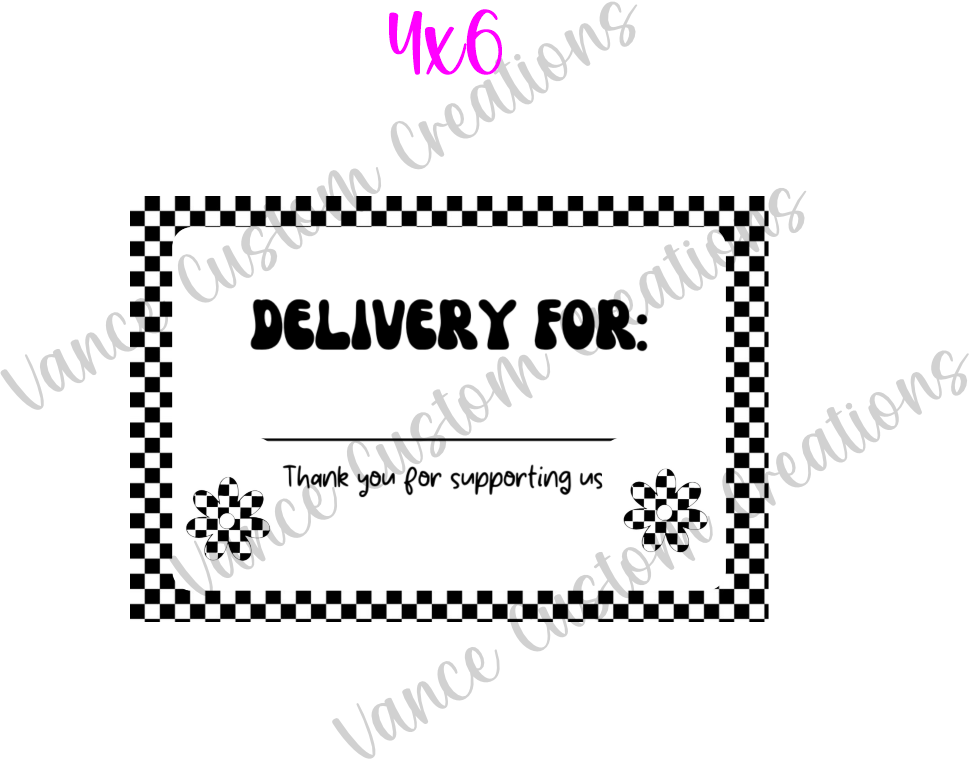 Checkered Deliver For