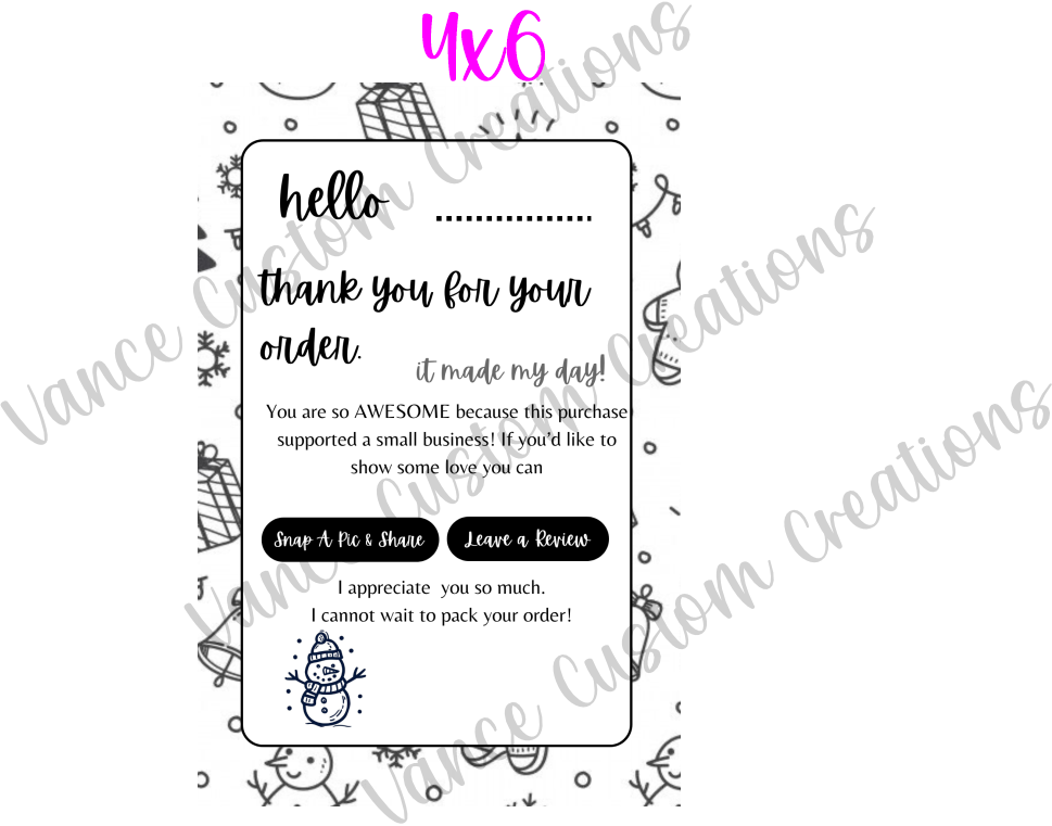 Christmas Thank You Labels