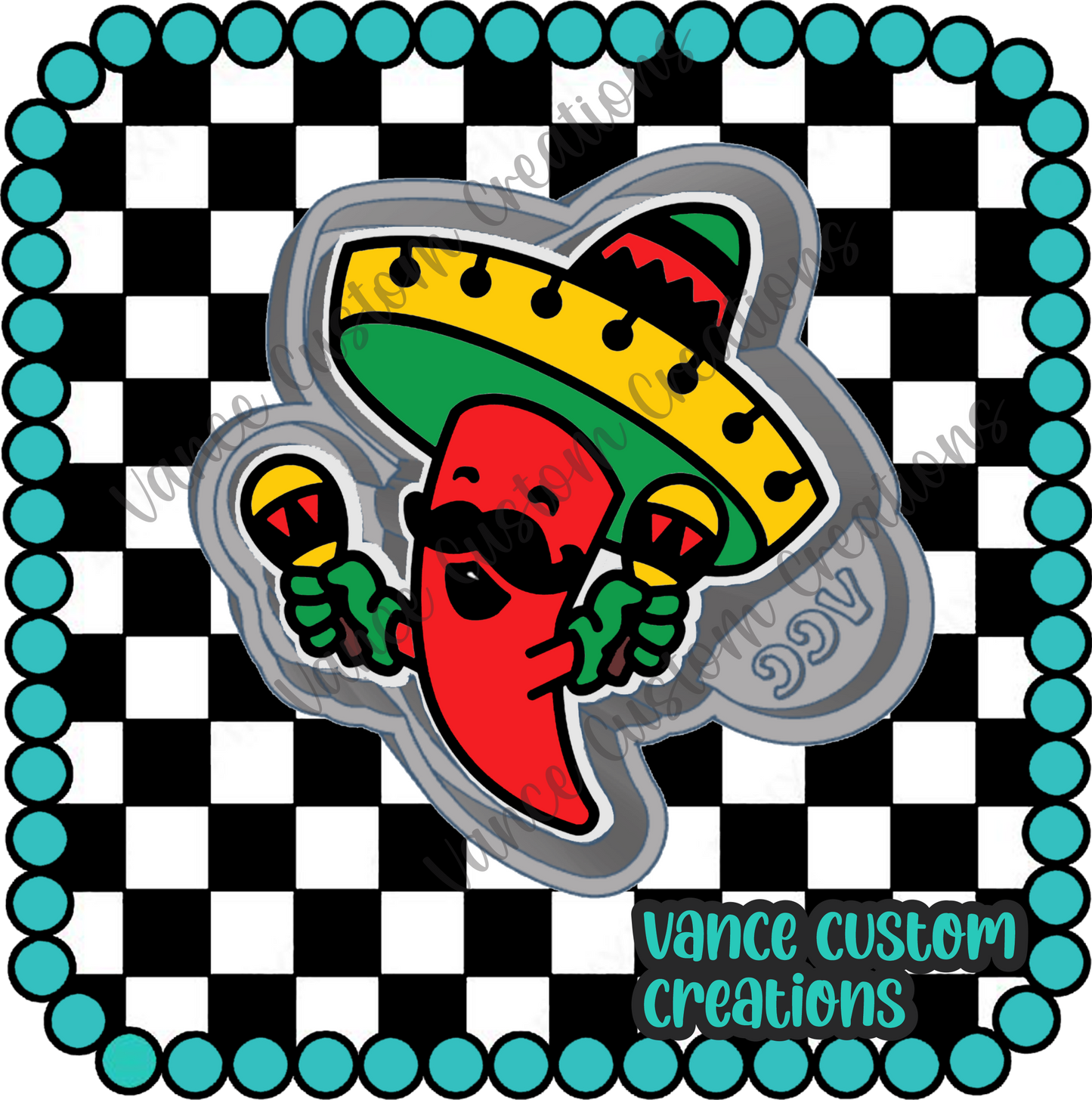 Cinco De Mayo Chili Freshie Mold