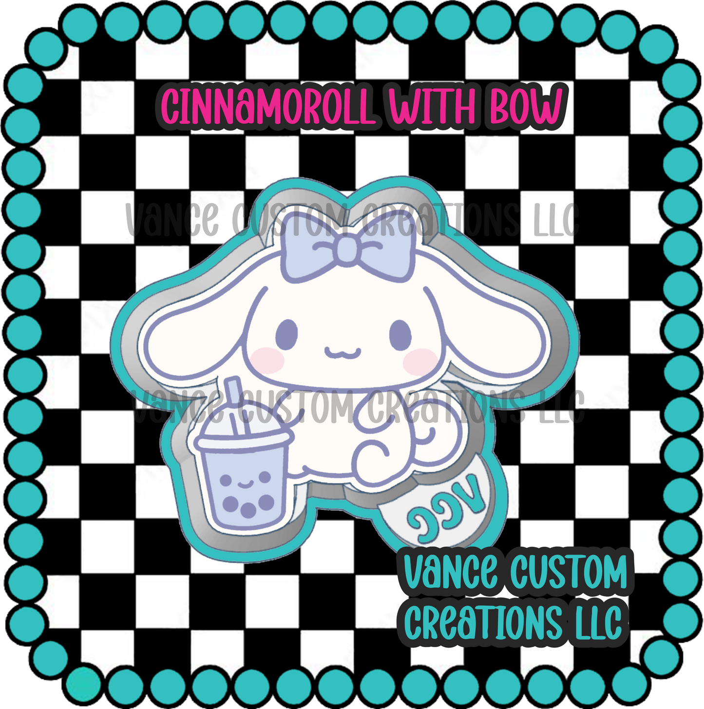 Cinnamoroll With Bow Freshie Mold
