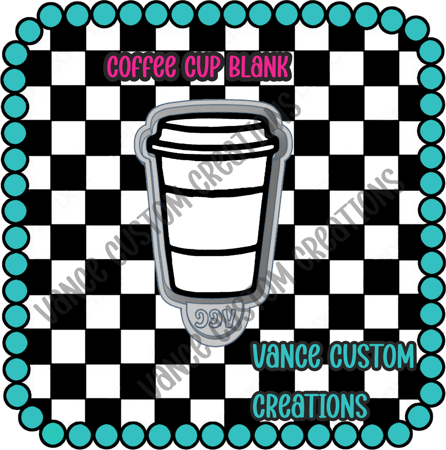 Coffee Cup Blank Freshie Mold