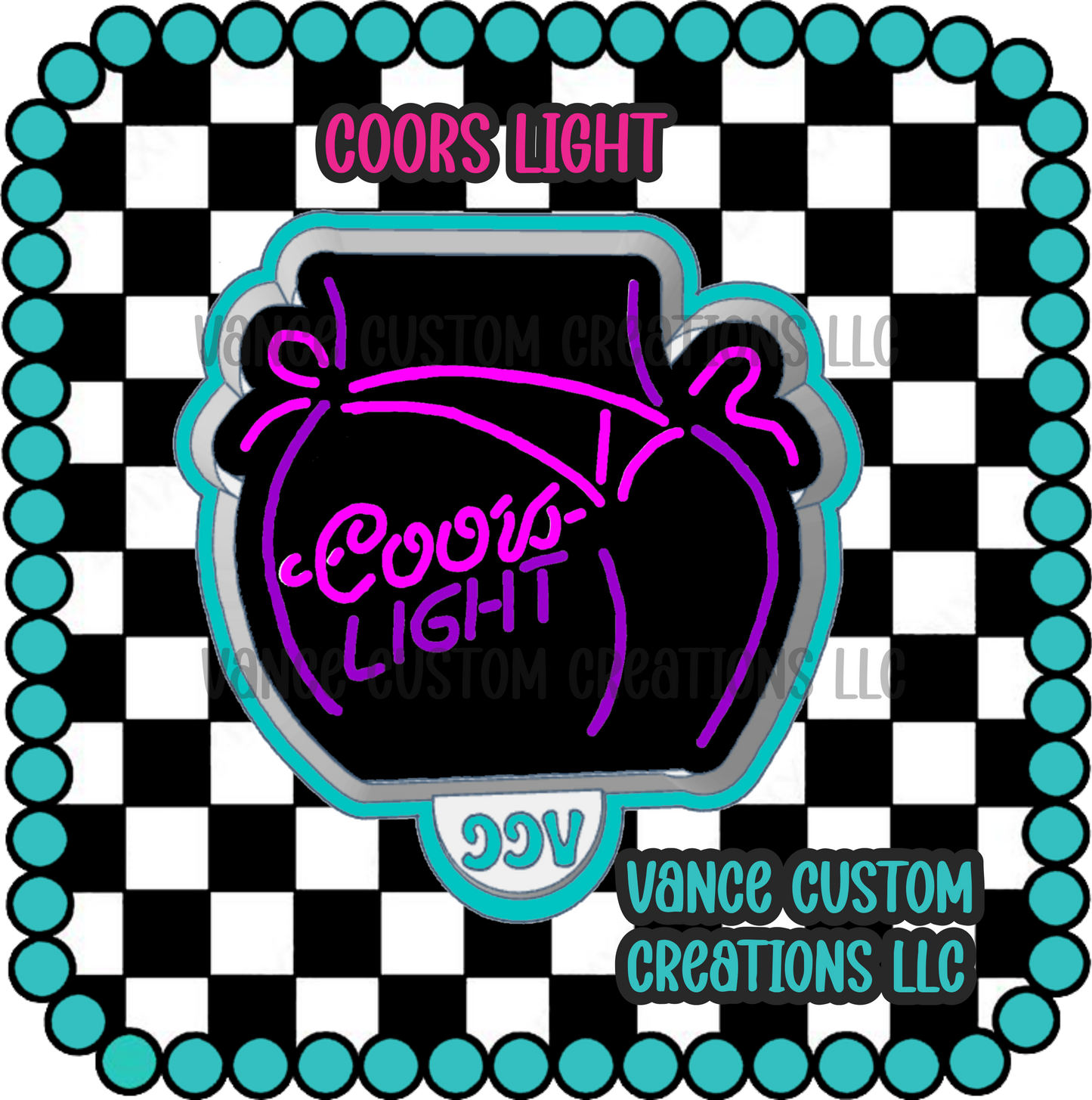 Coors Light Freshie Mold