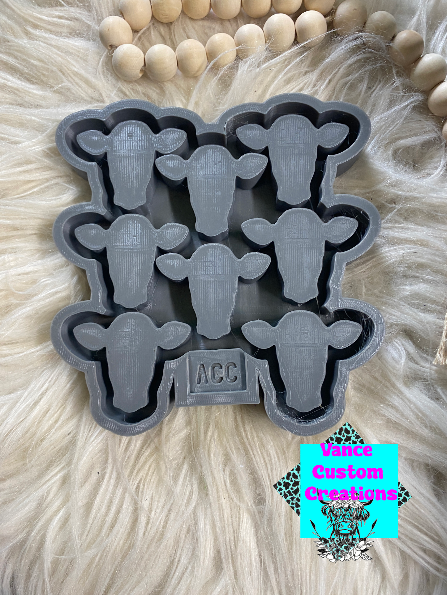Cow Head Wax Melt Mold