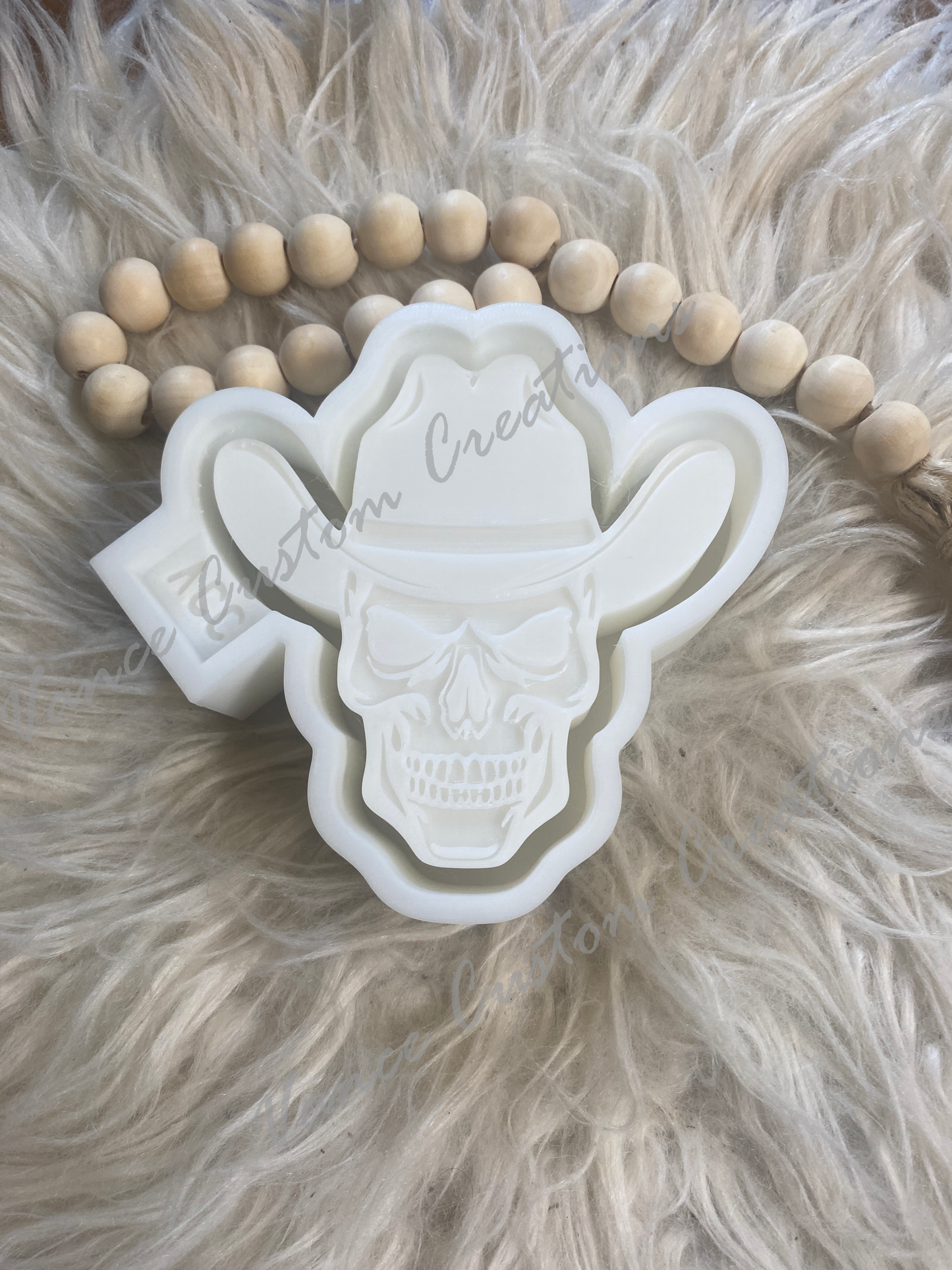 Cowboy Hat Skeleton Freshie Mold