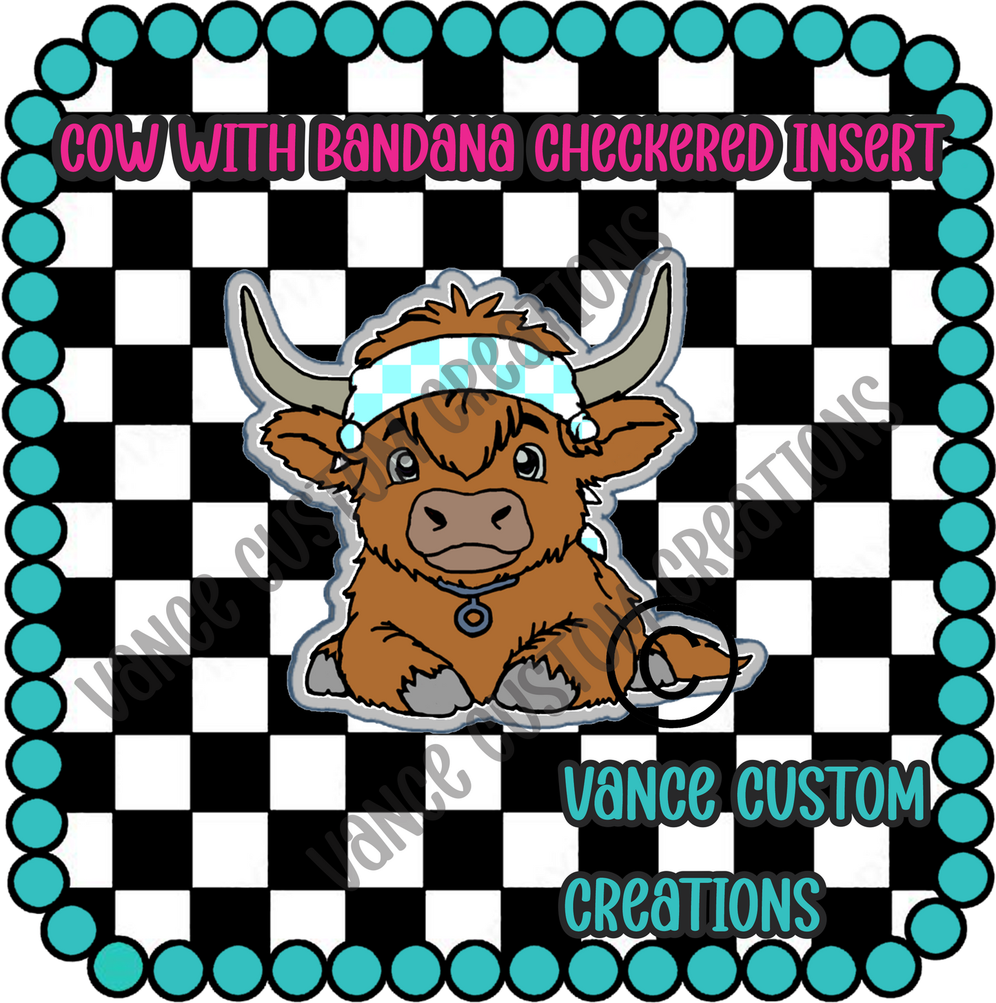 Cow with a Bandana Freshie Mold