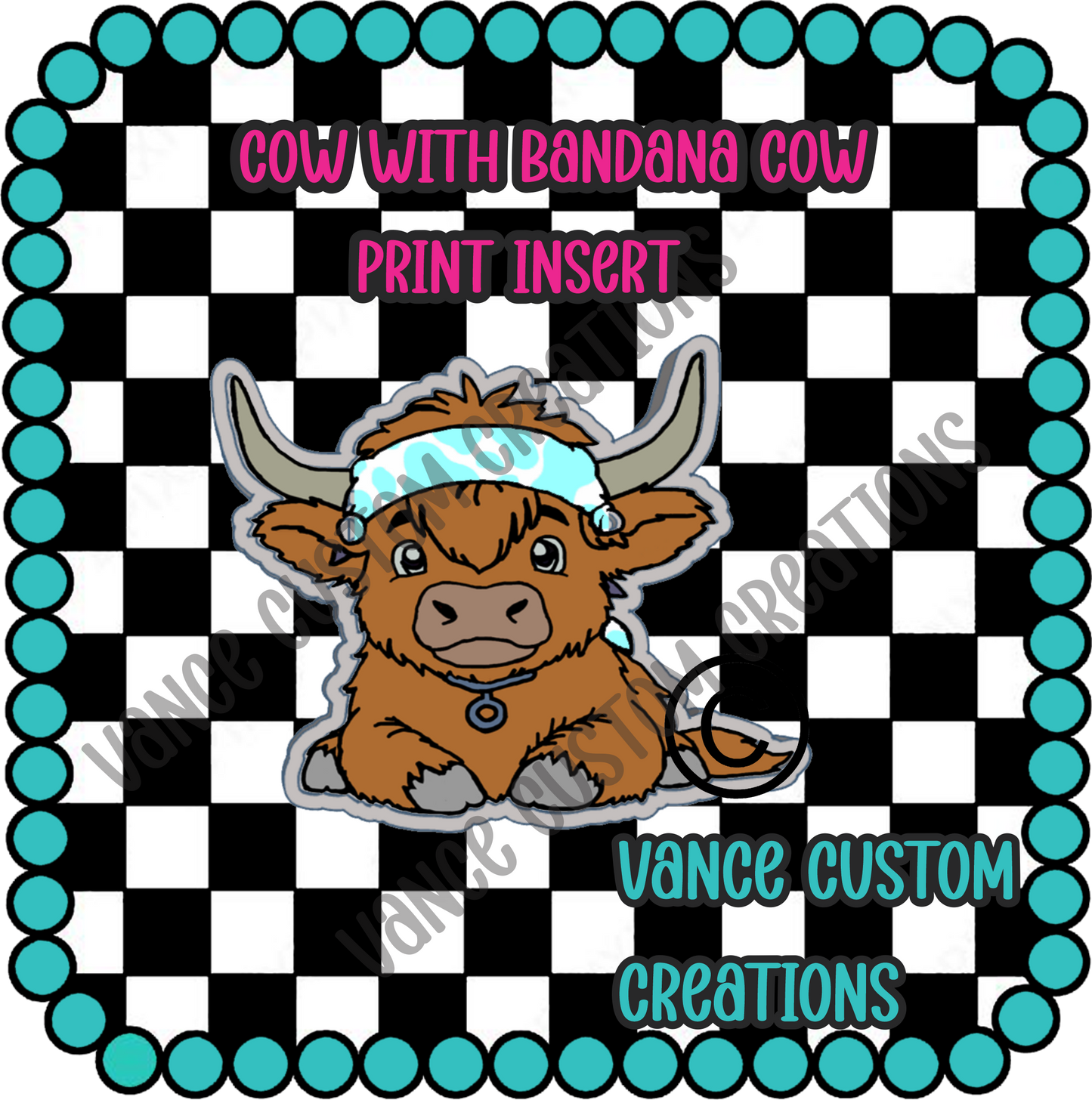 Cow with a Bandana Freshie Mold