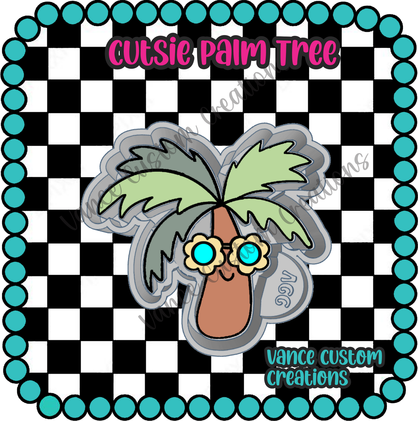 Cutsie Palm Tree Freshie Mold