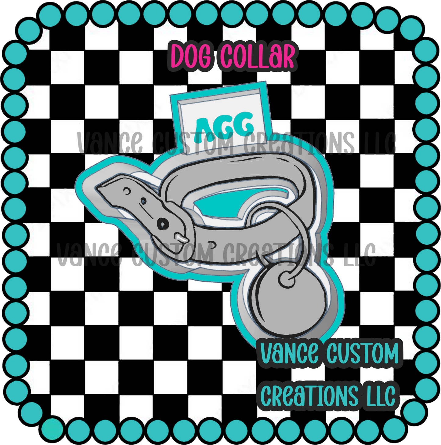 Dog Collar Freshie Mold