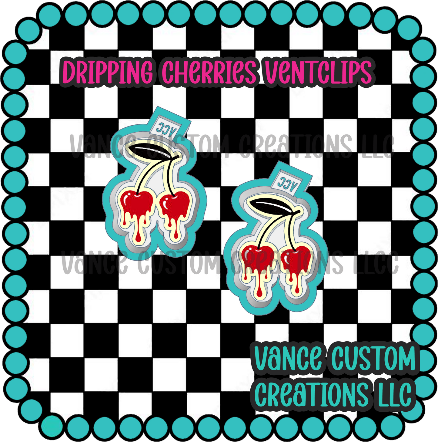 Dripping Cherries Ventclips