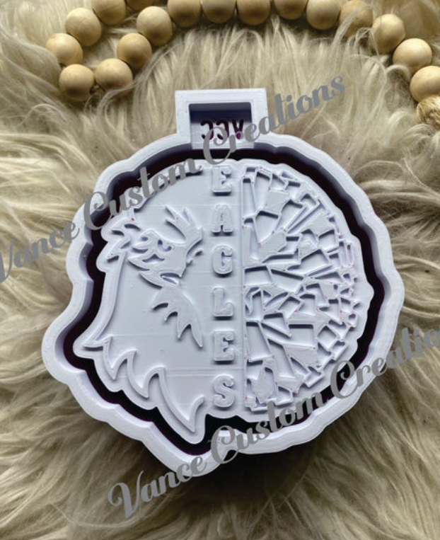 Eagles Cheer Freshie Mold