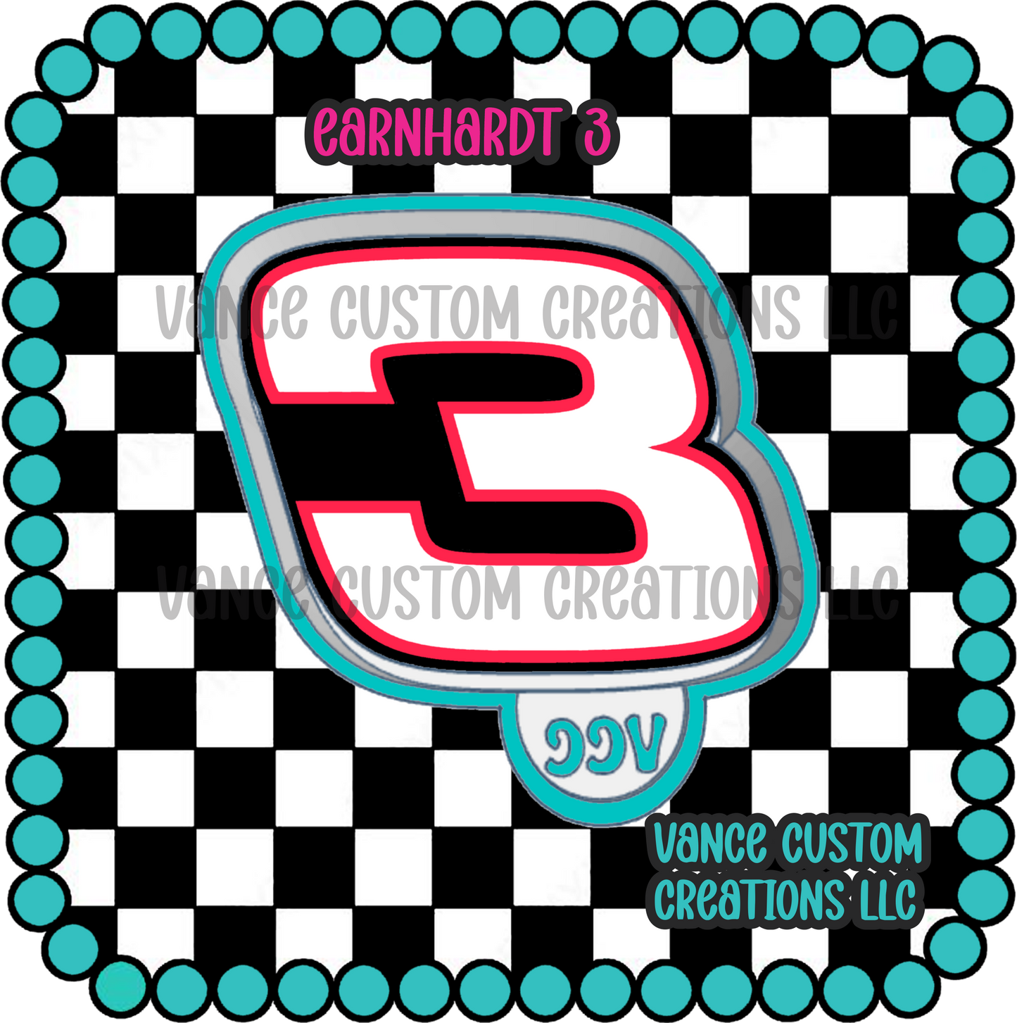 Earnhardt 3 Freshie Mold