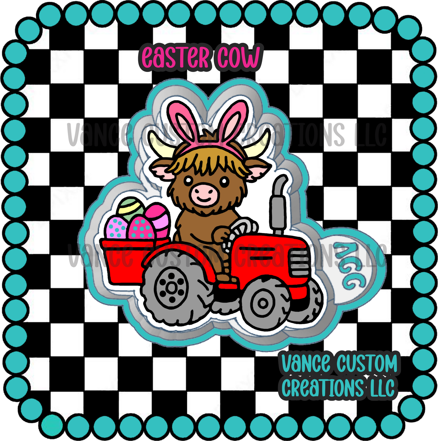 Easter Cow Freshie Mold