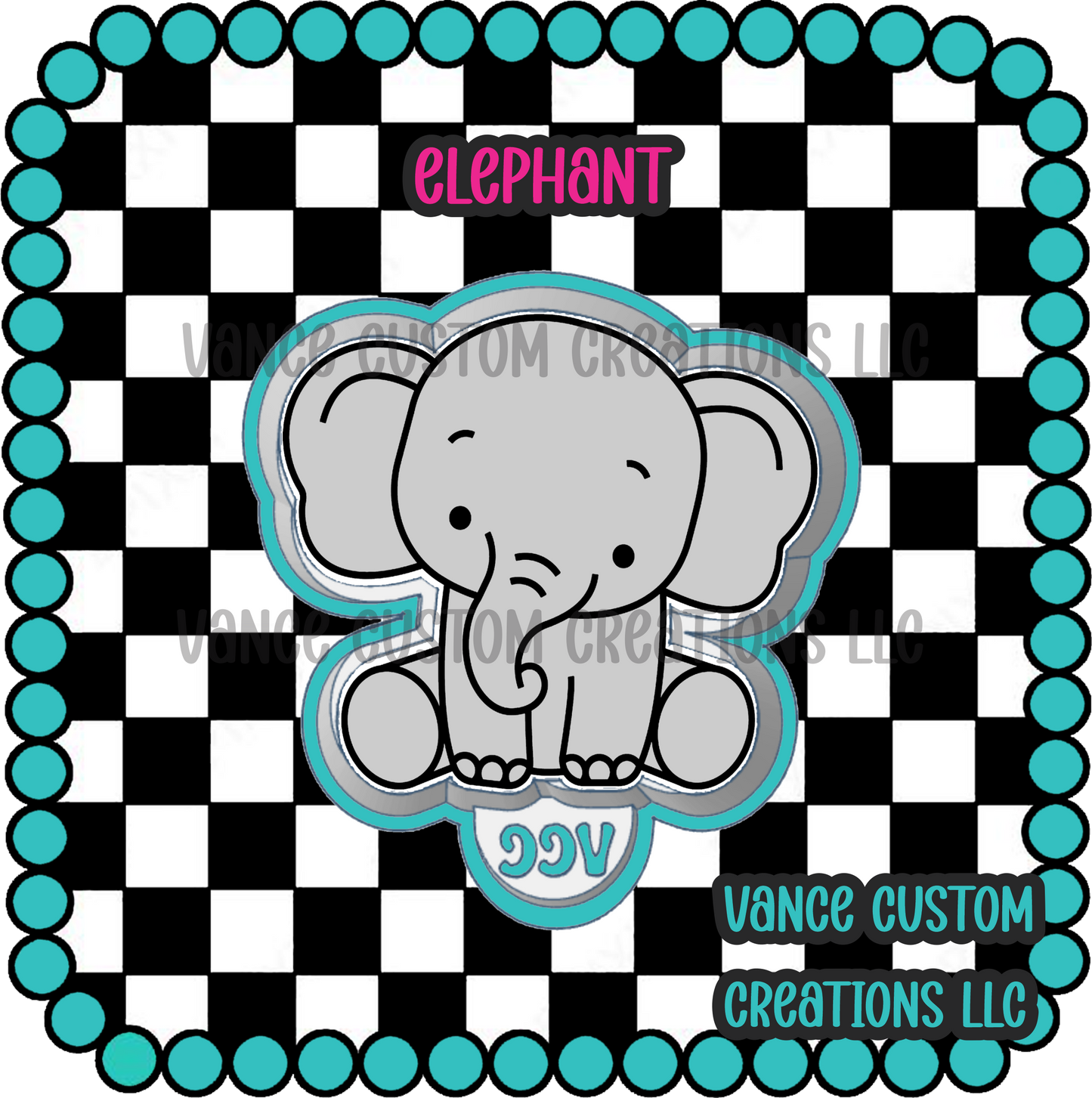 Elephant Freshie Mold