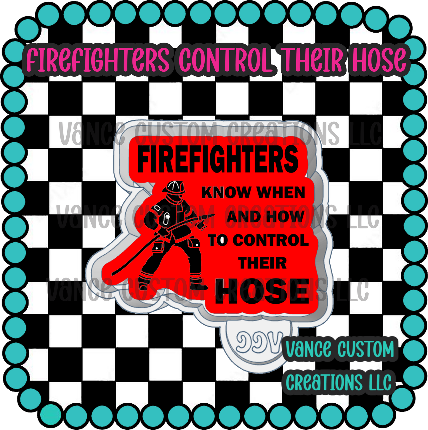 Firefighters Control Their Hose Freshie Mold