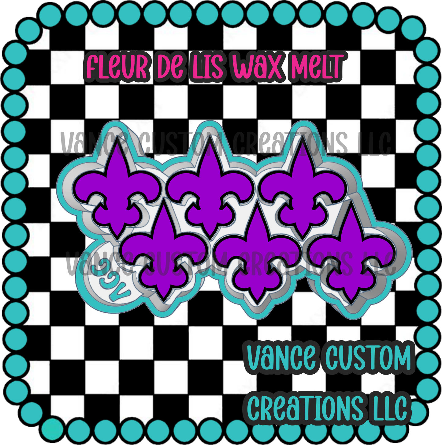 Fleur De Lis Wax Melt Mold