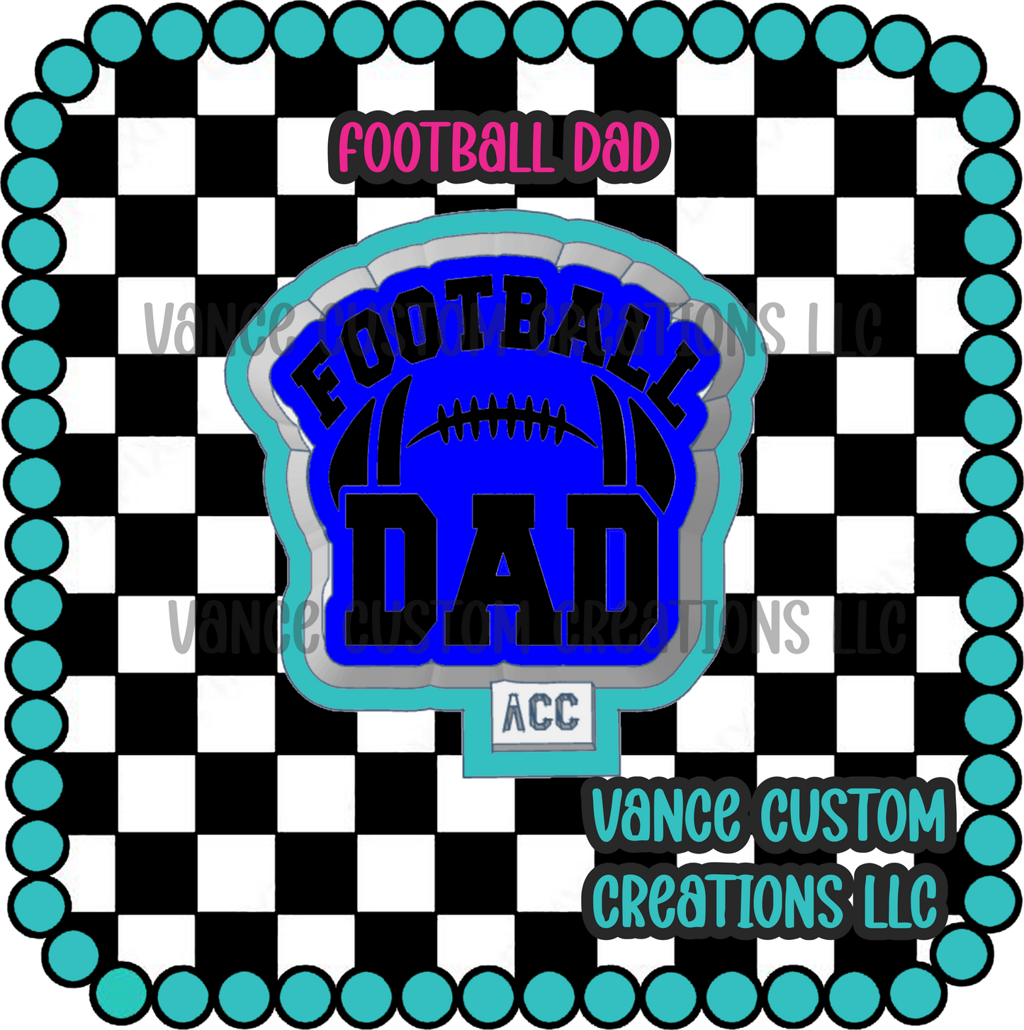 Football Dad Freshie Mold