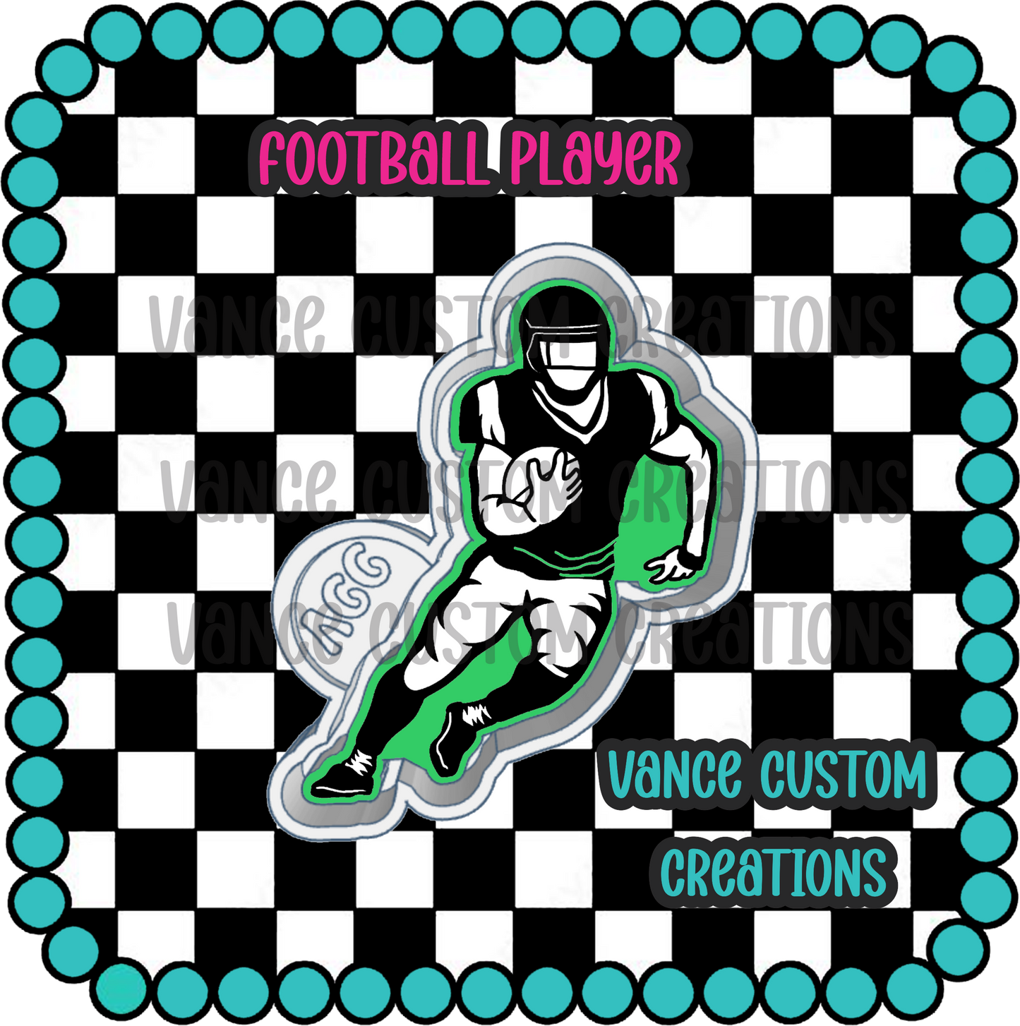 Football Player Freshie Mold