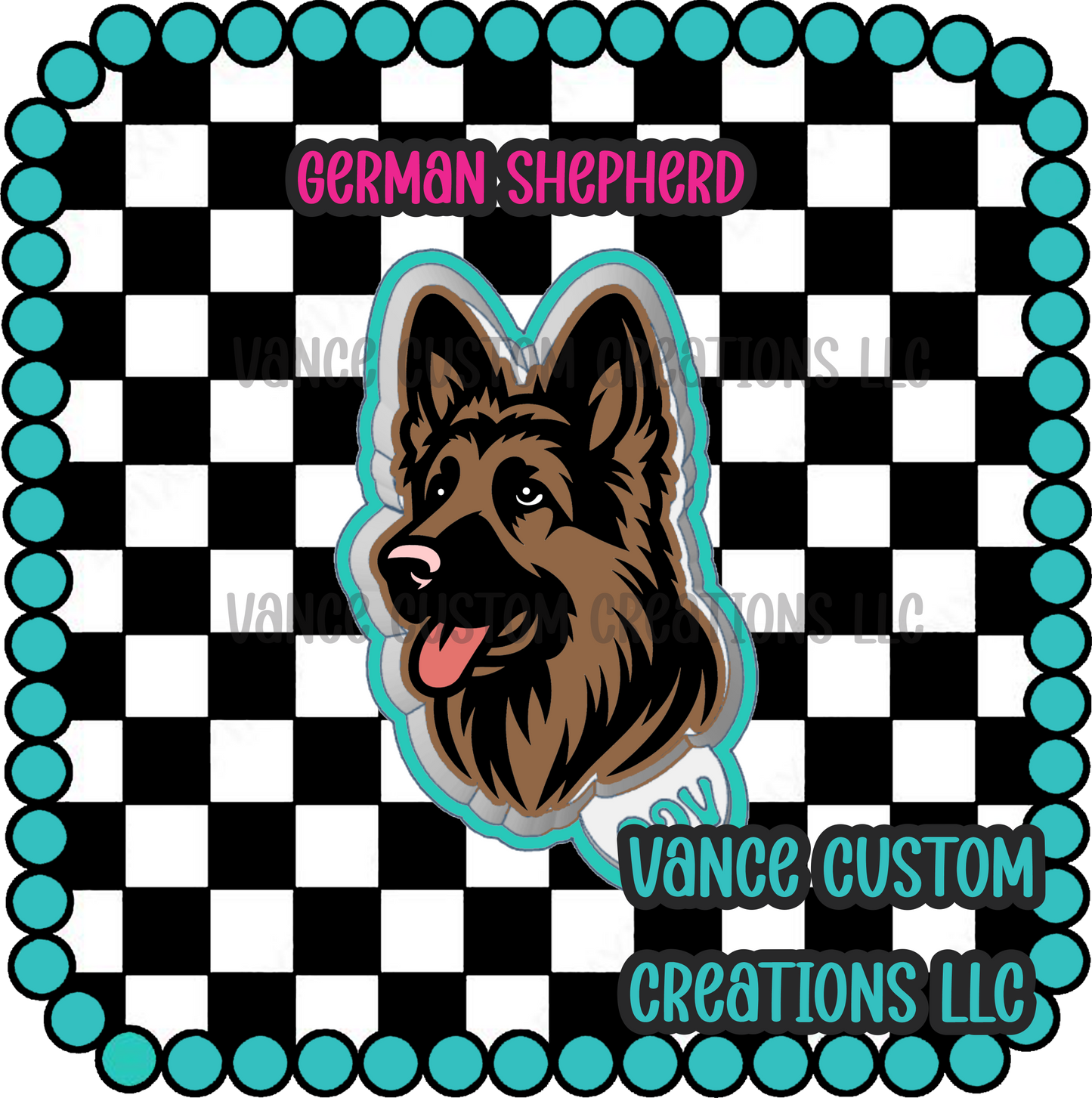 German Shepherd Freshie Mold