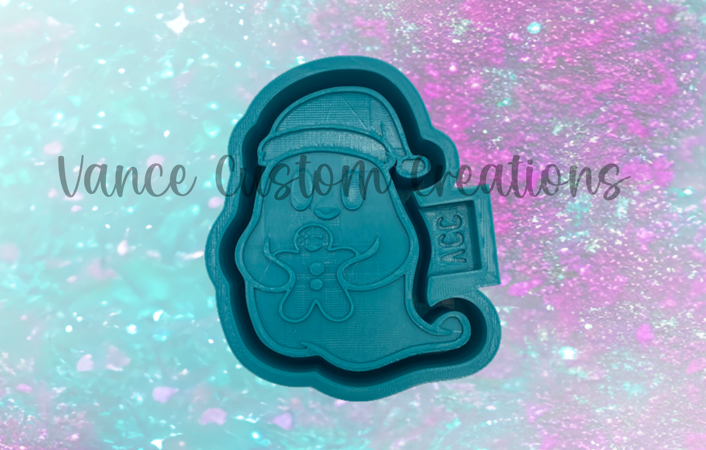 Ghost Santa Freshie Mold