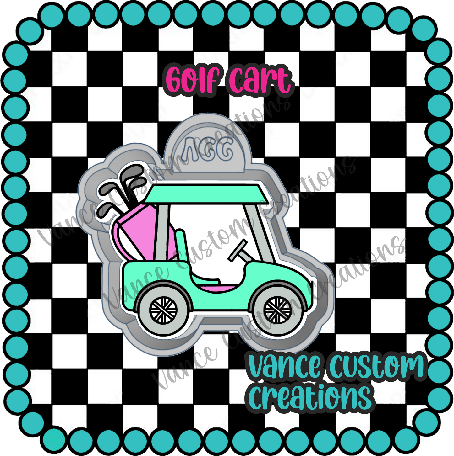 Golf Cart Freshie Mold