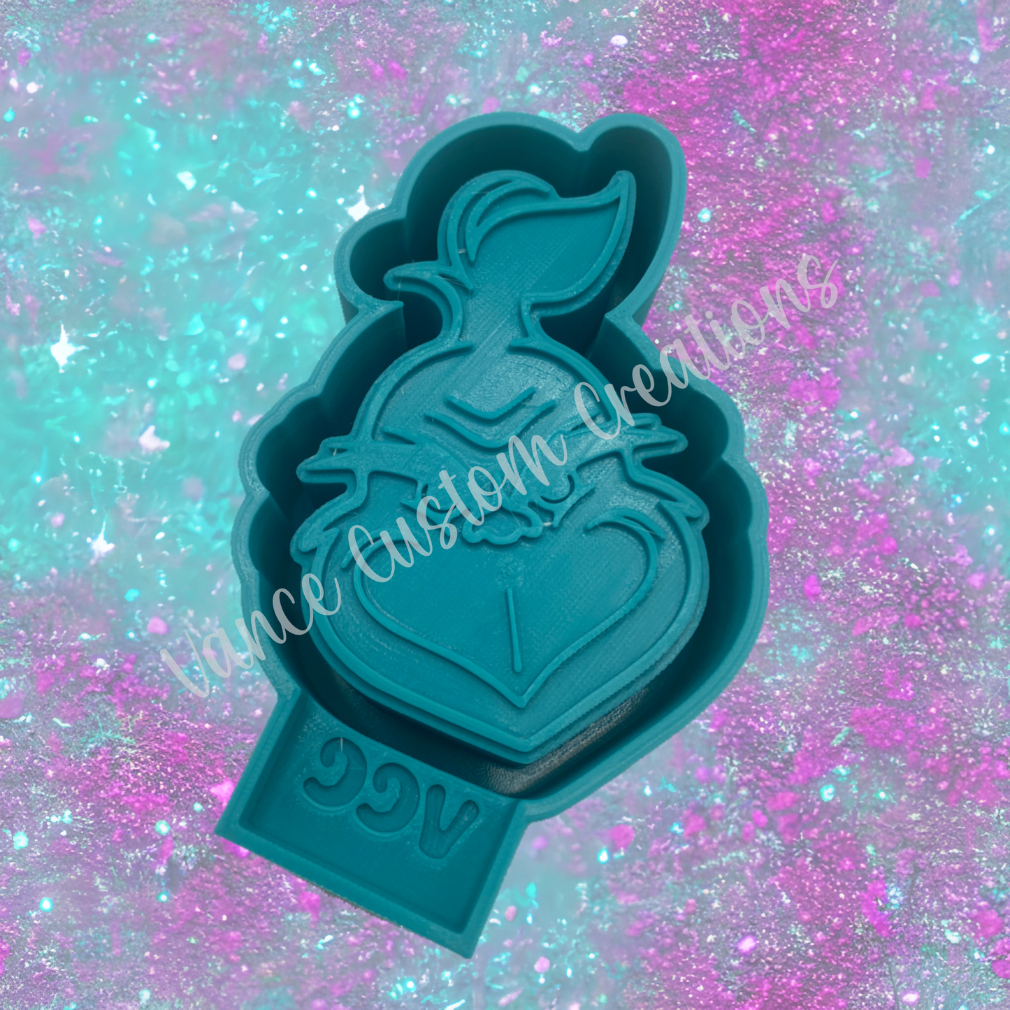Green Man Head Freshie Mold