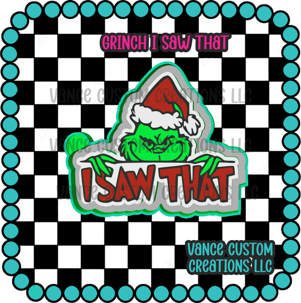 Grinch I Saw That Freshie Mold