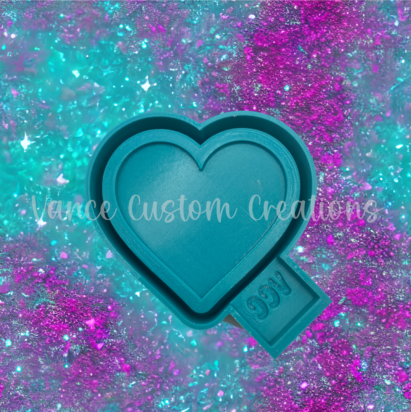 Heart Shaker Freshie Mold
