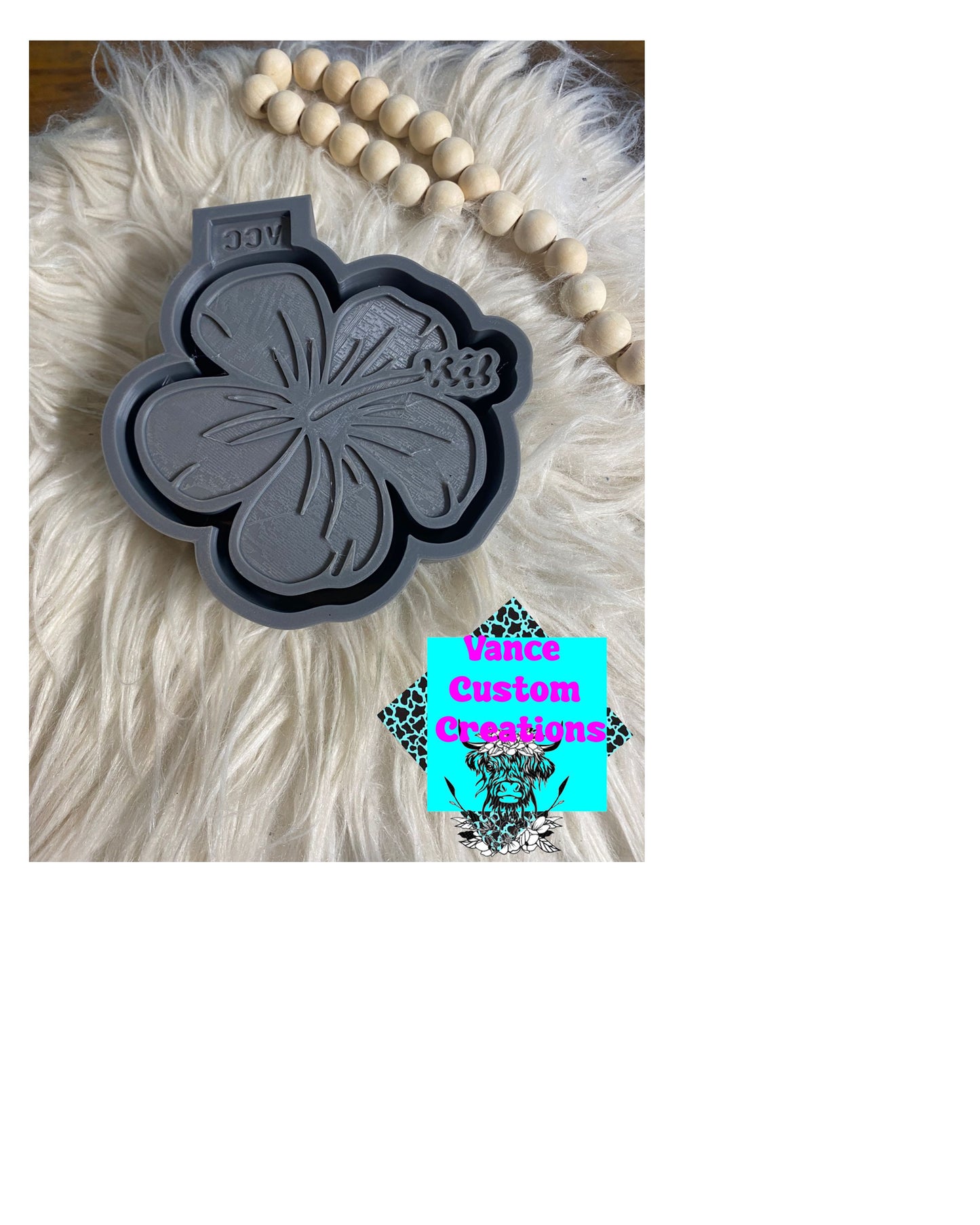 Hibiscus Freshie Mold