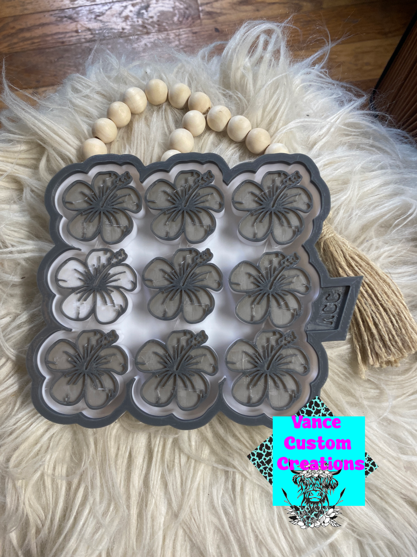 Hibiscus Wax Melt Mold