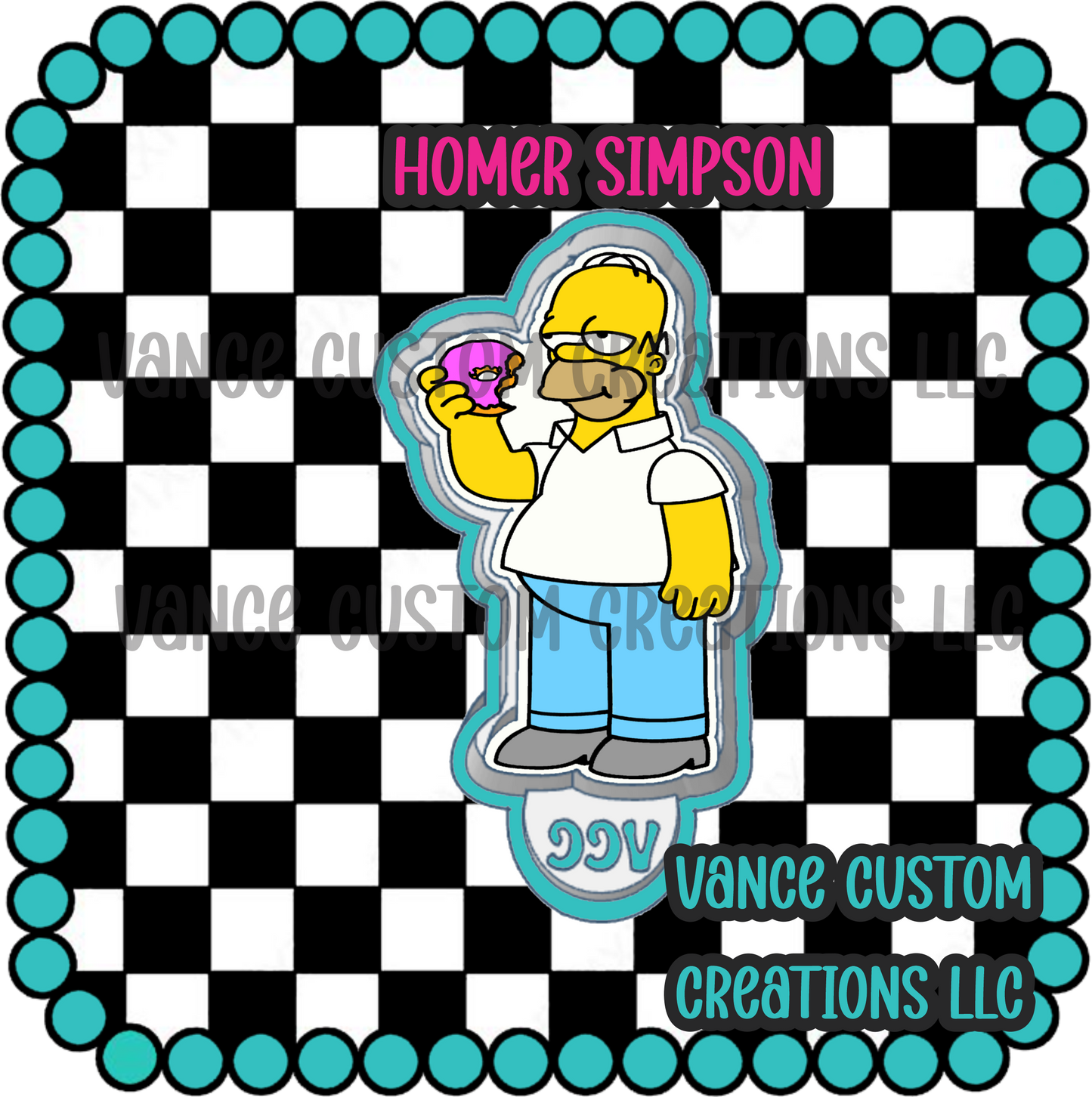 Homer Simpson Freshie Mold